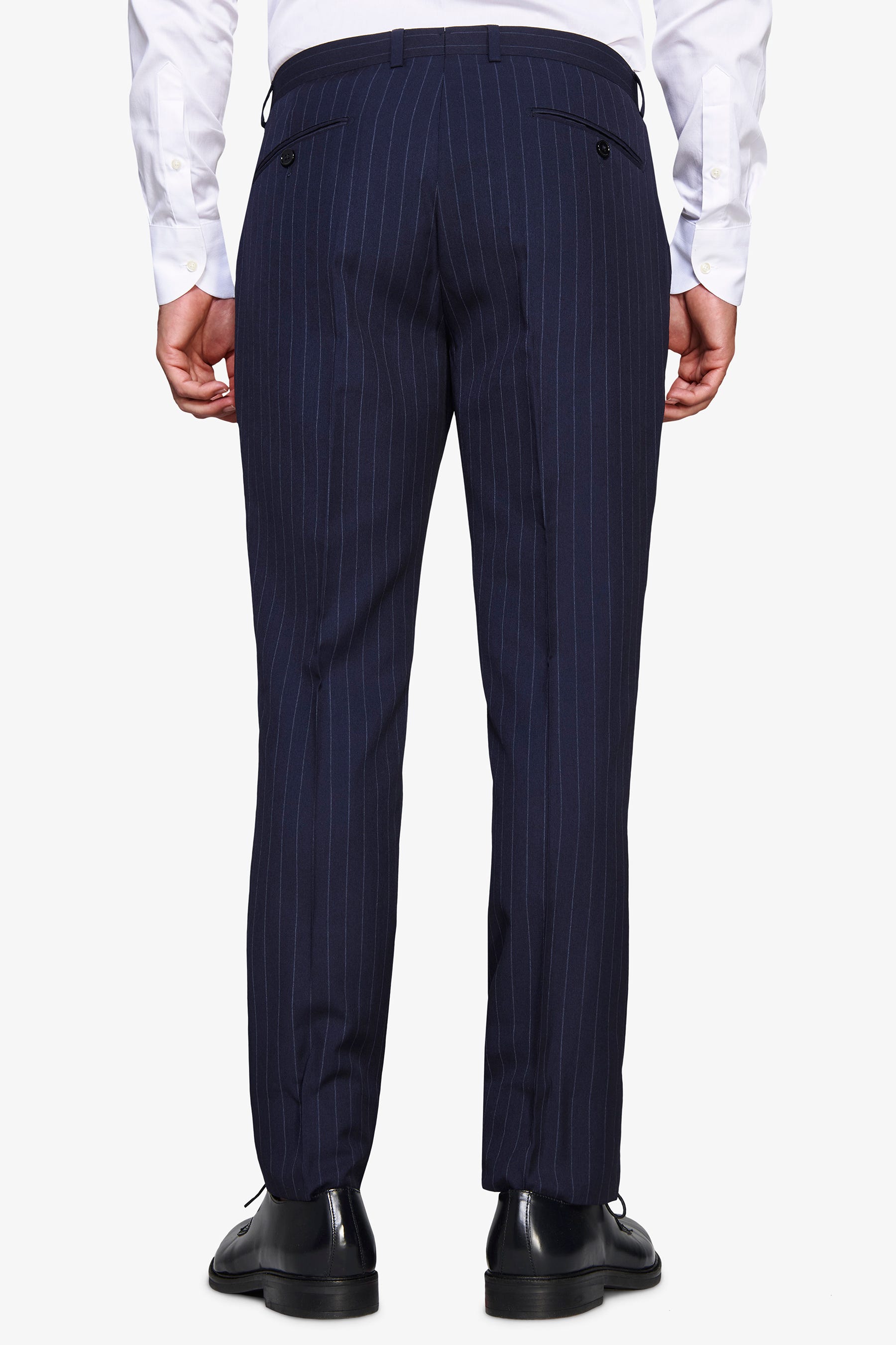Pantaloni gessati blu-Dan John
