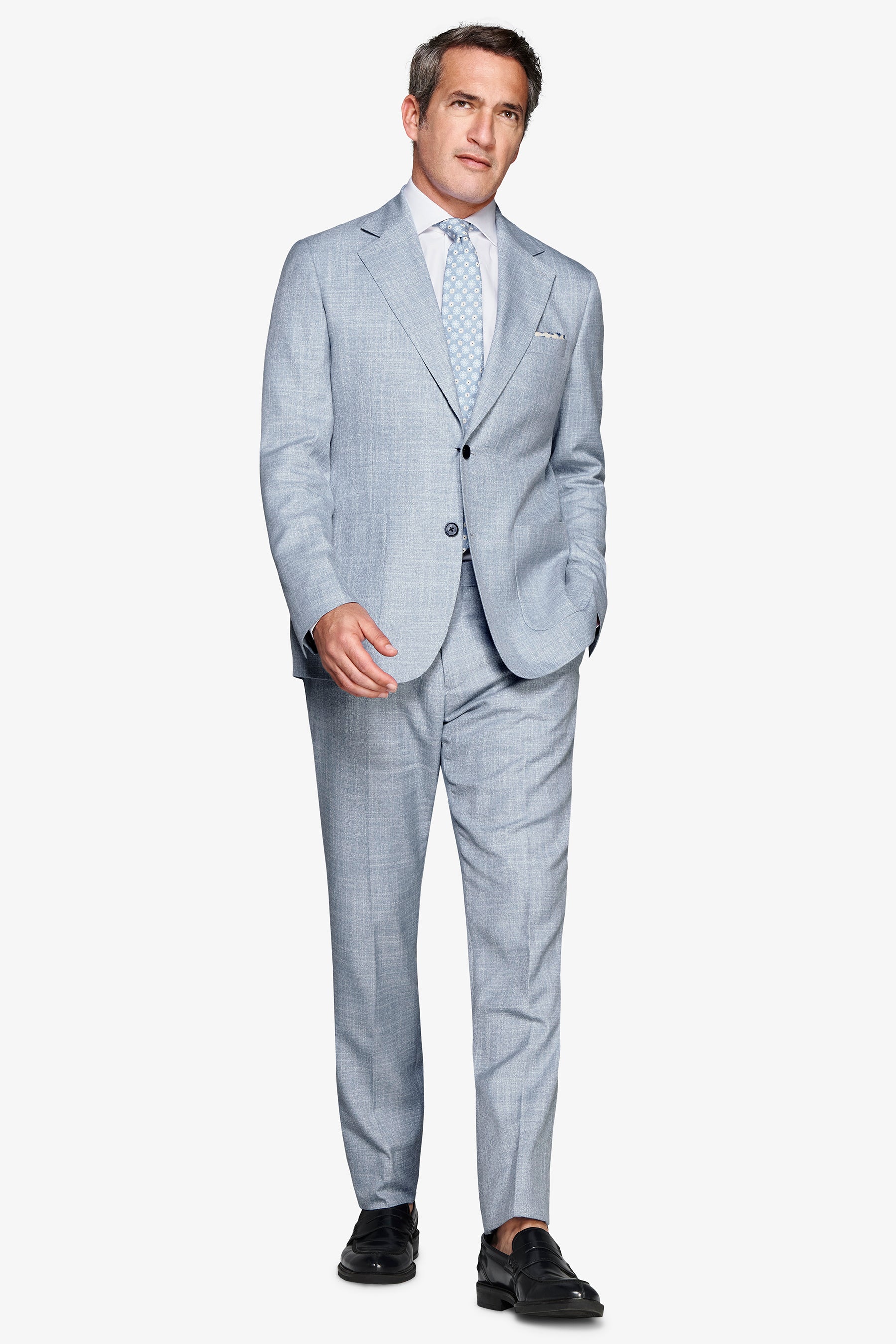 Americana tela flameada celeste