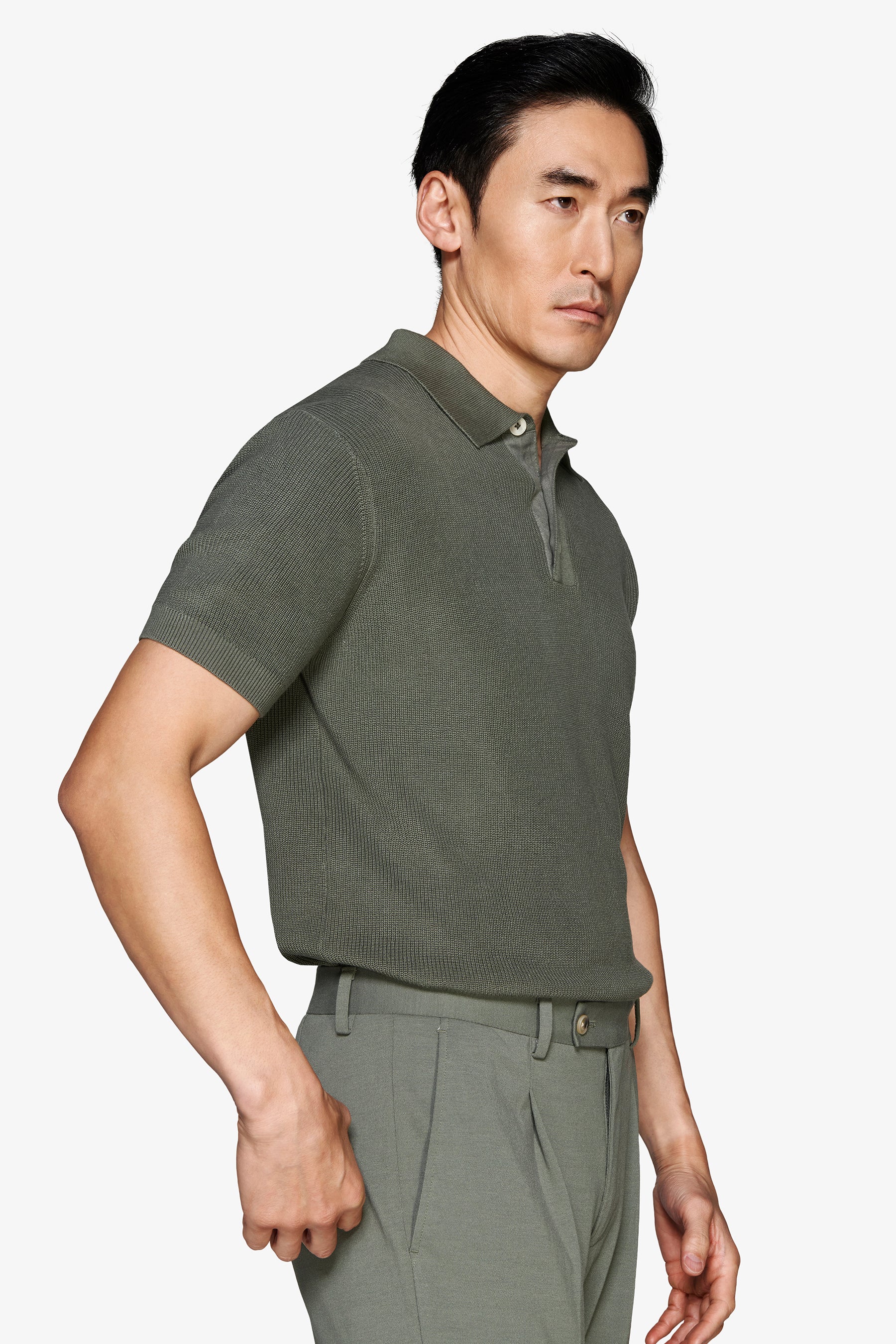 GRÜNES COB POINT KURZARM-POLOSHIRT