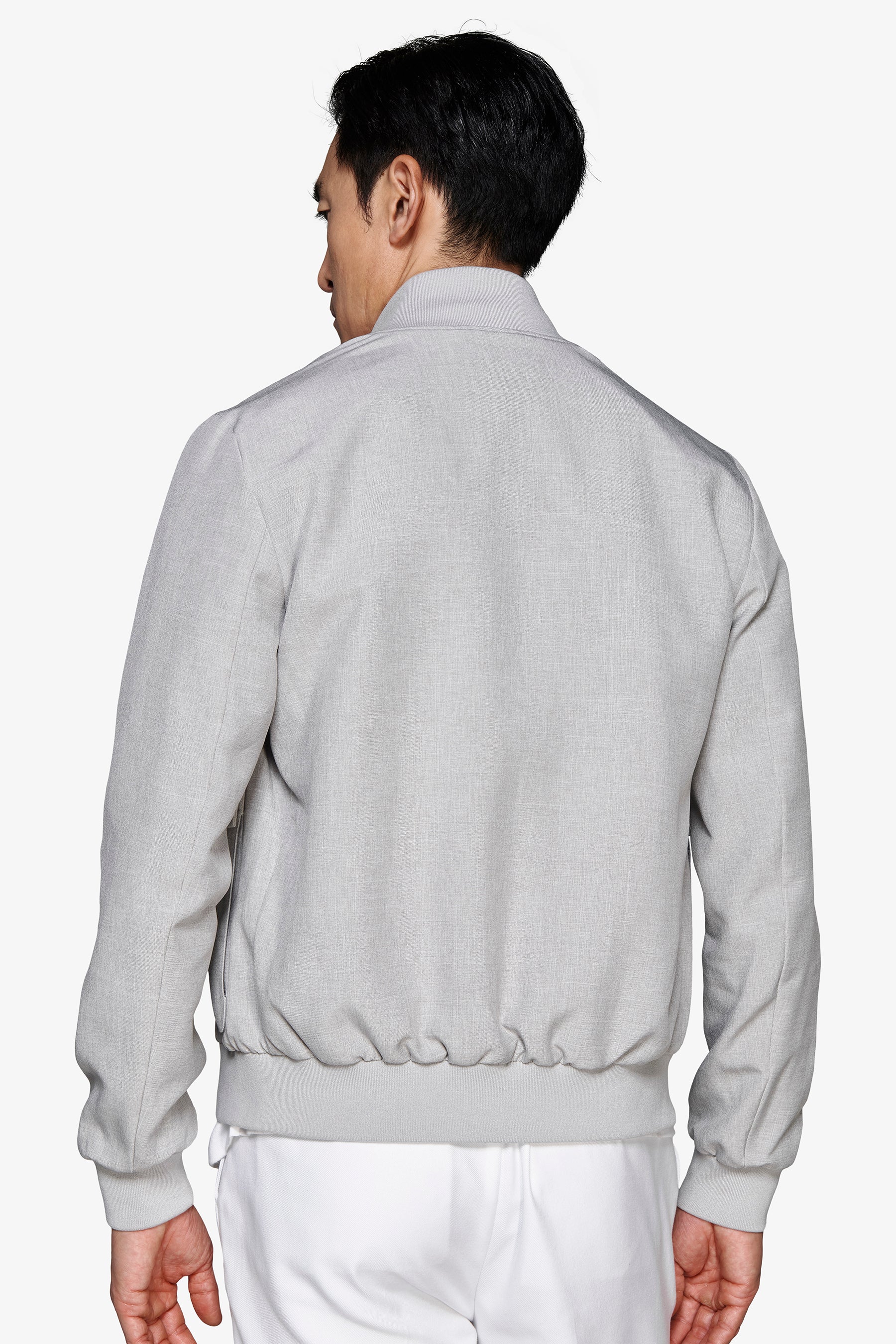 Bomber tela stretch grigio-Dan John