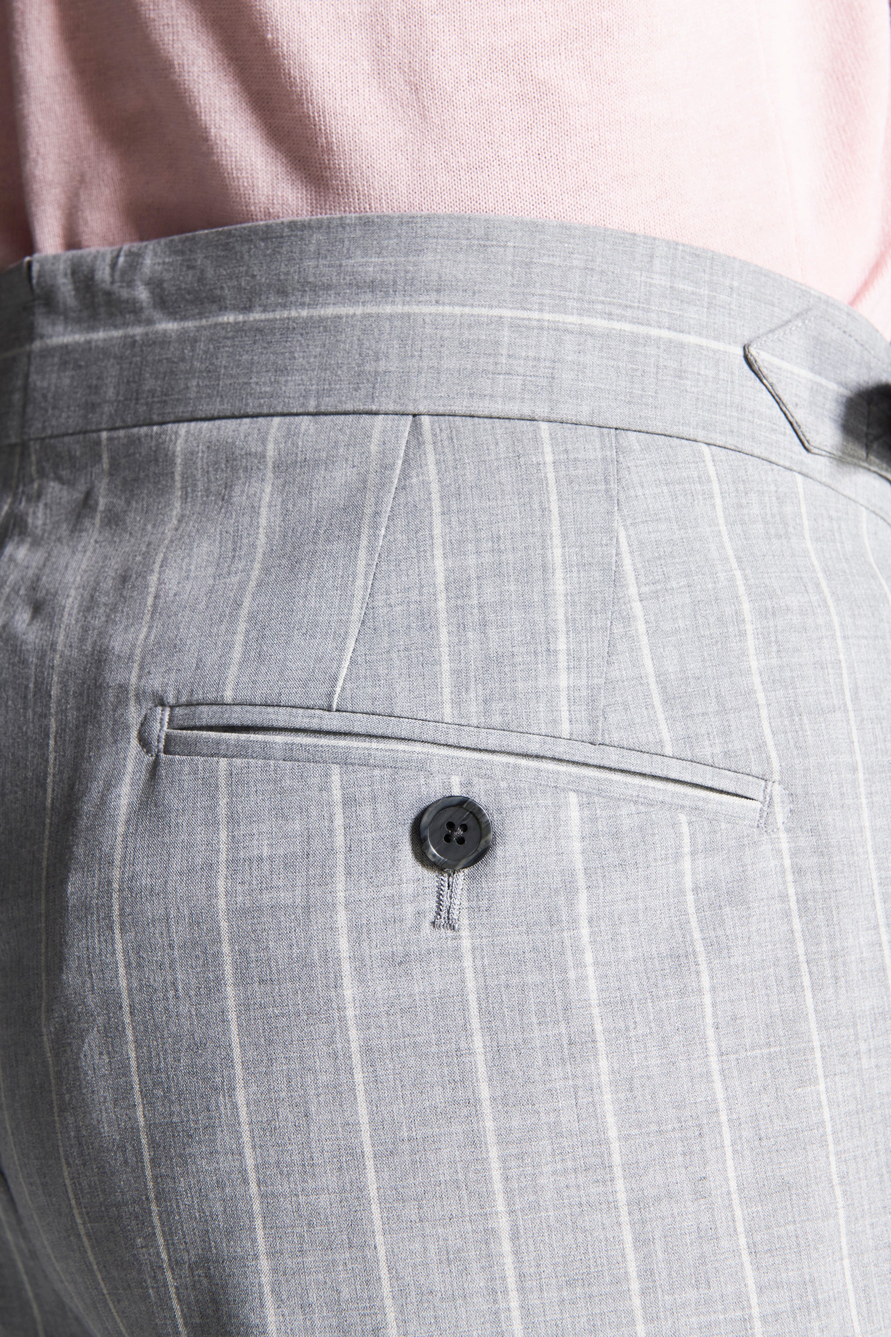 Pantaloni gessati grigi