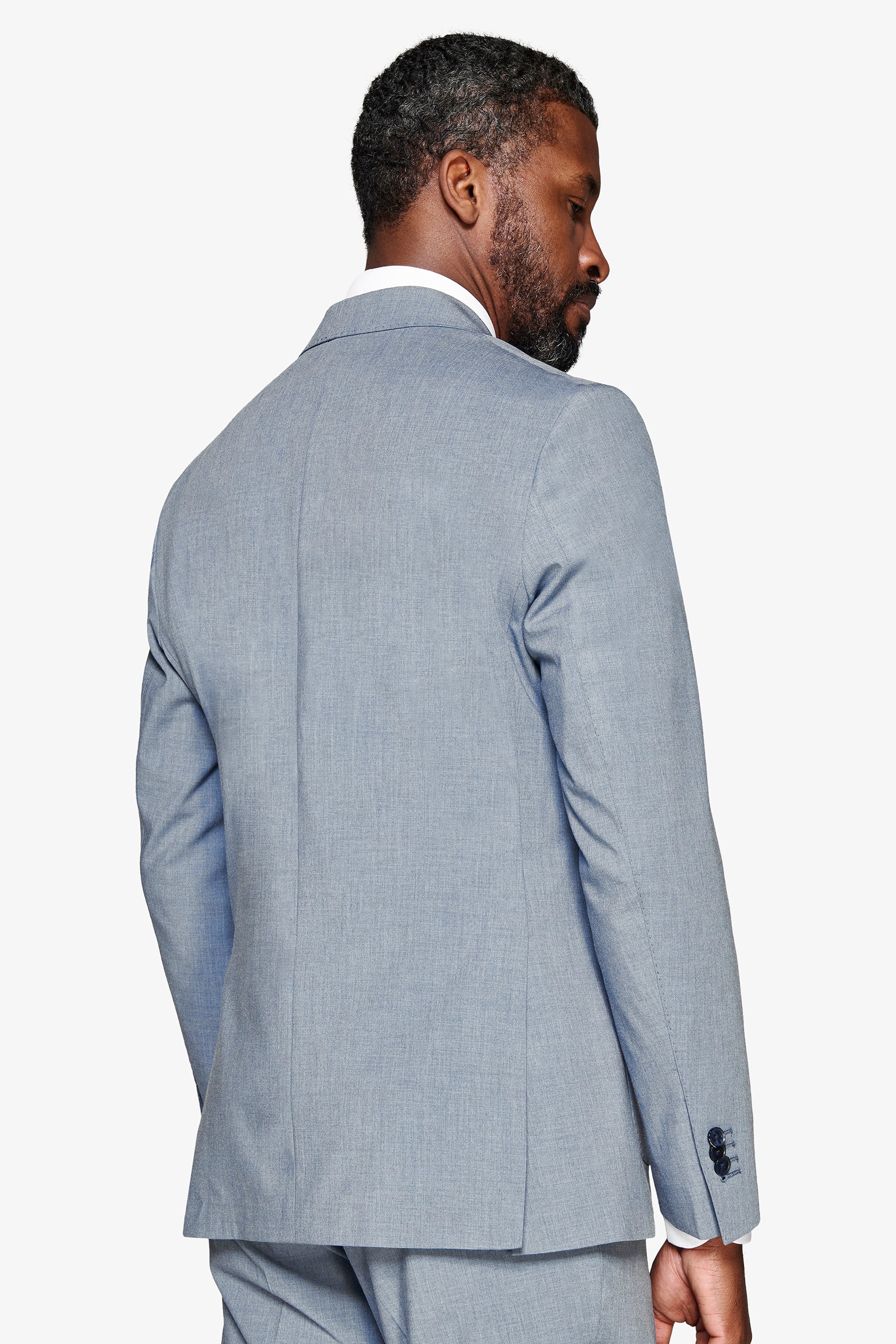 Giacca tela melange avion