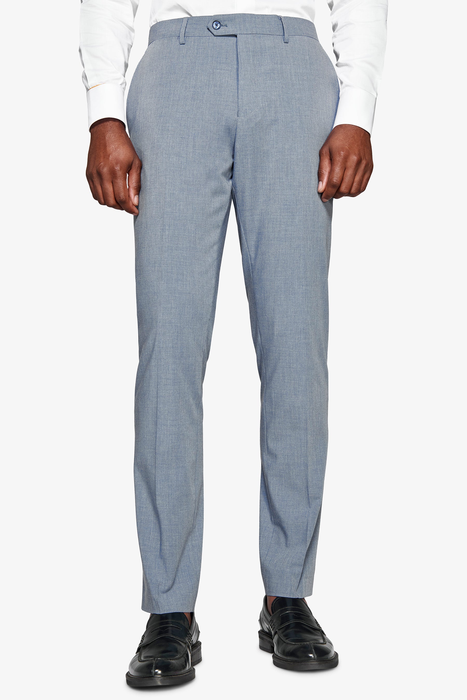 Pantaloni tela melange avion