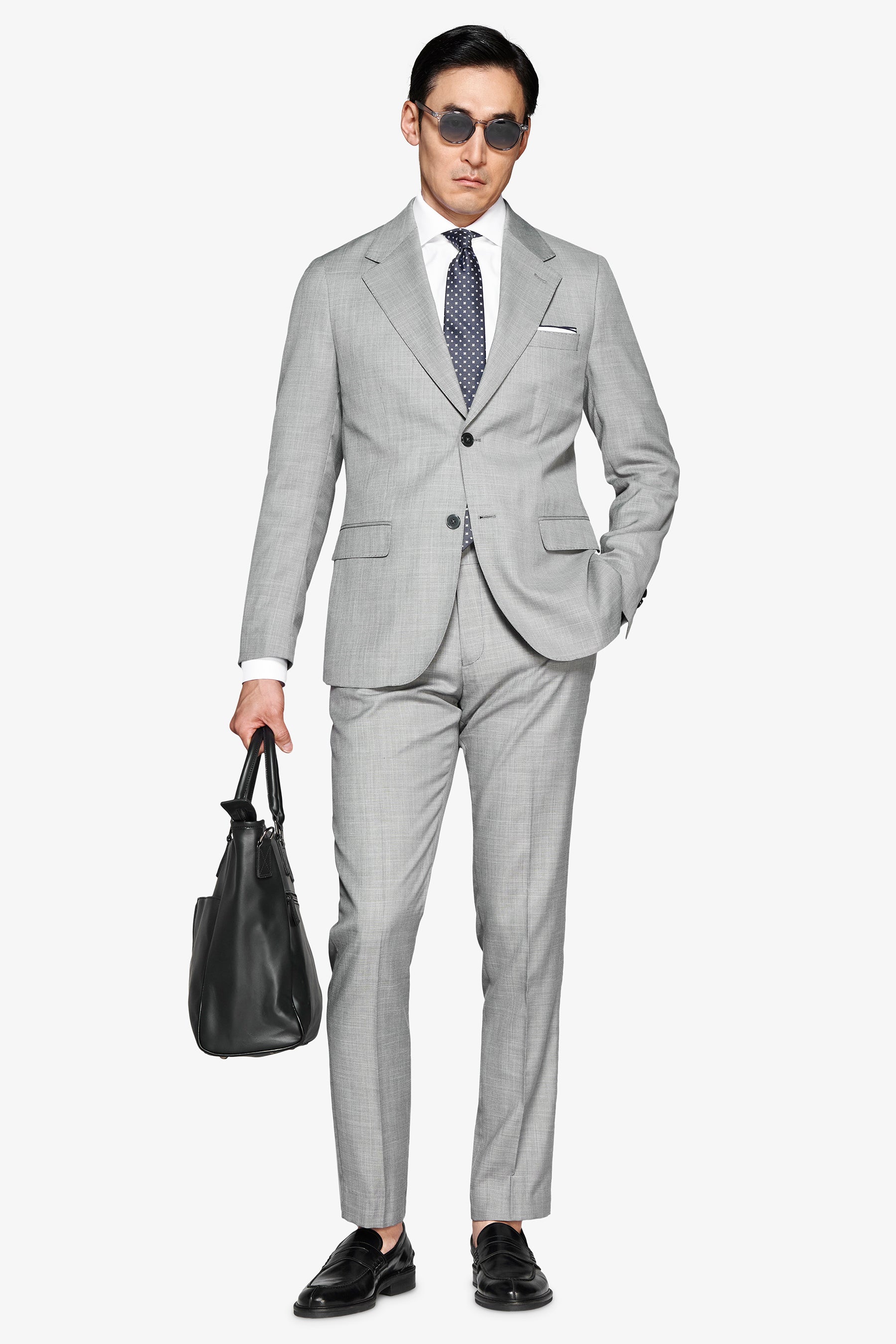 Giacca in grisaglia grigia