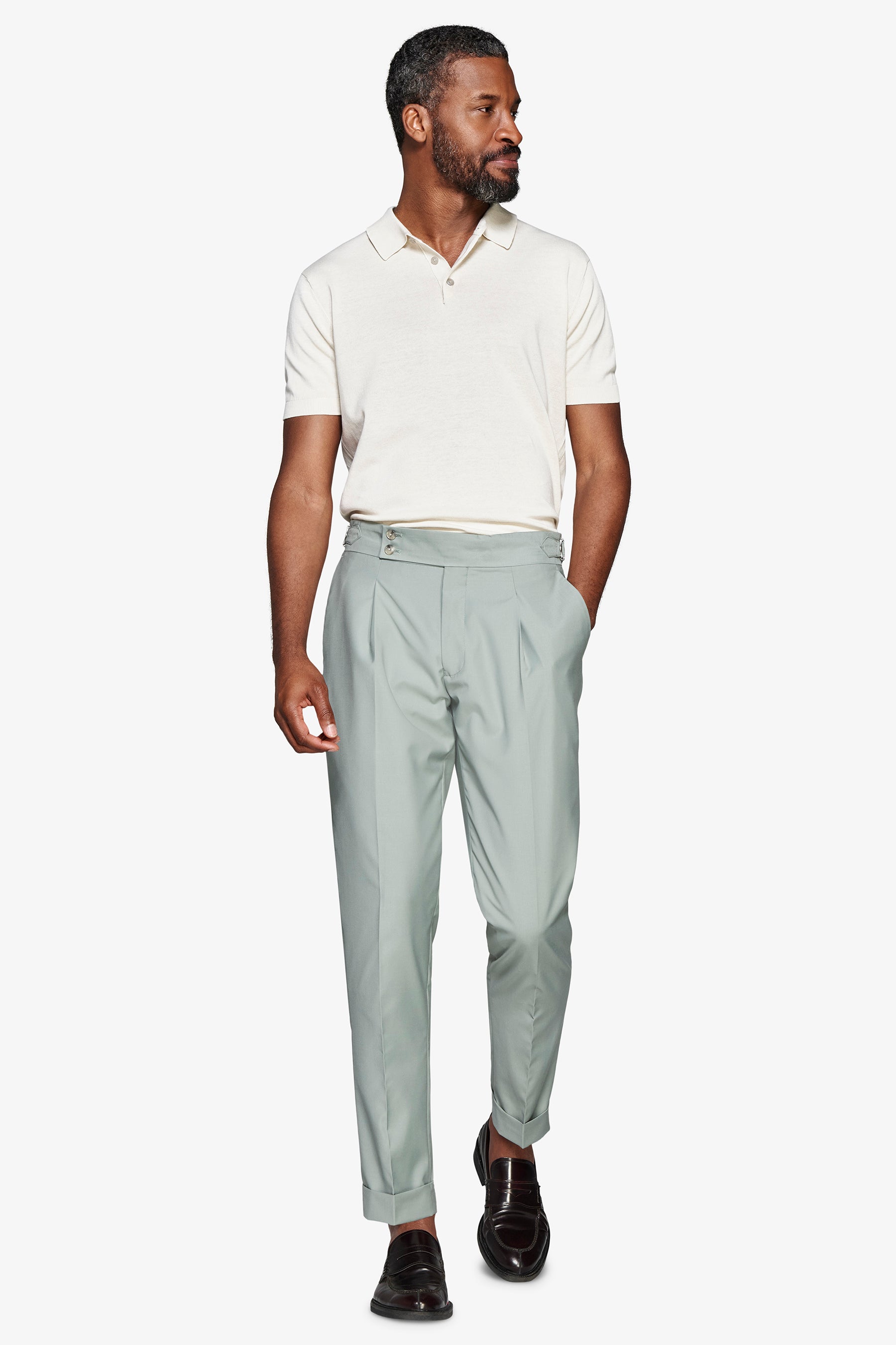 Polo in maglia basic in cotone ghiaccio-Dan John