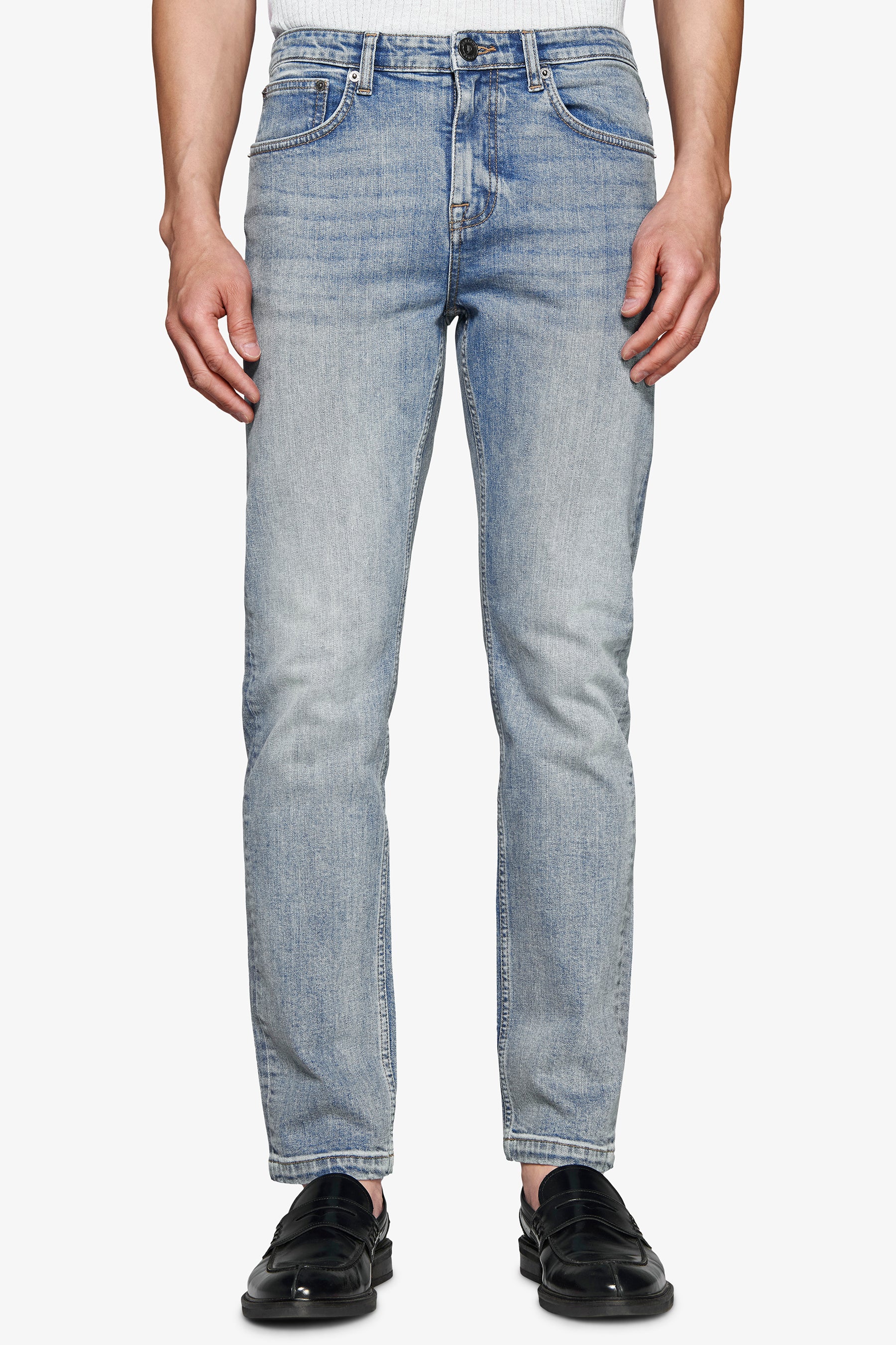 Pantalón denim azul medio