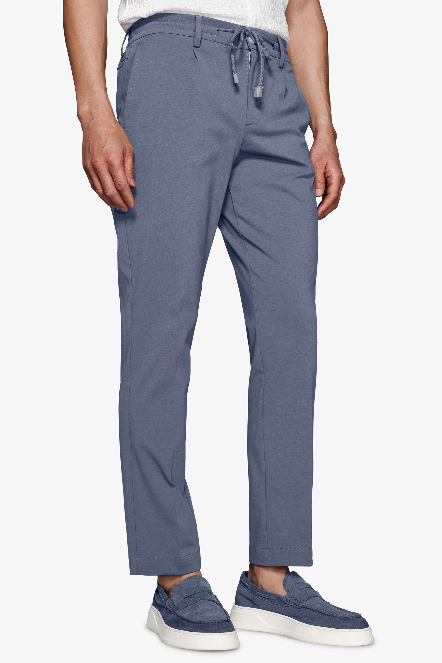 Hose aus Jersey in Avion Blau DNJ