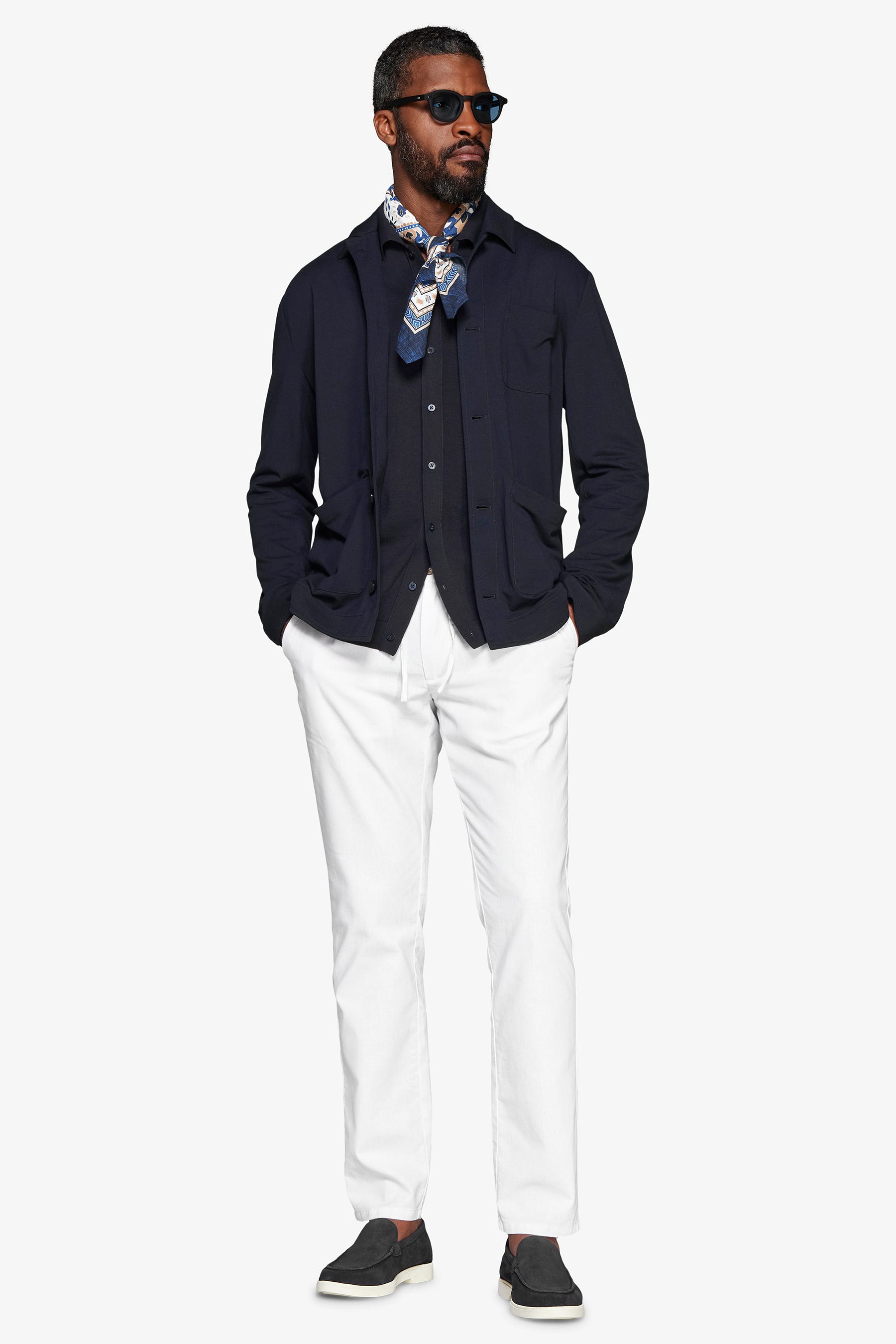 Overshirt jersey blu-Dan John