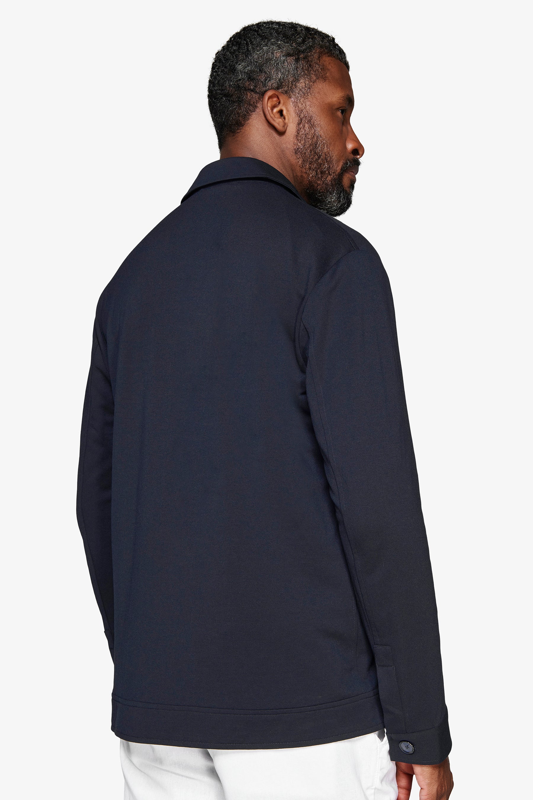 Sobrecamisa de punto azul