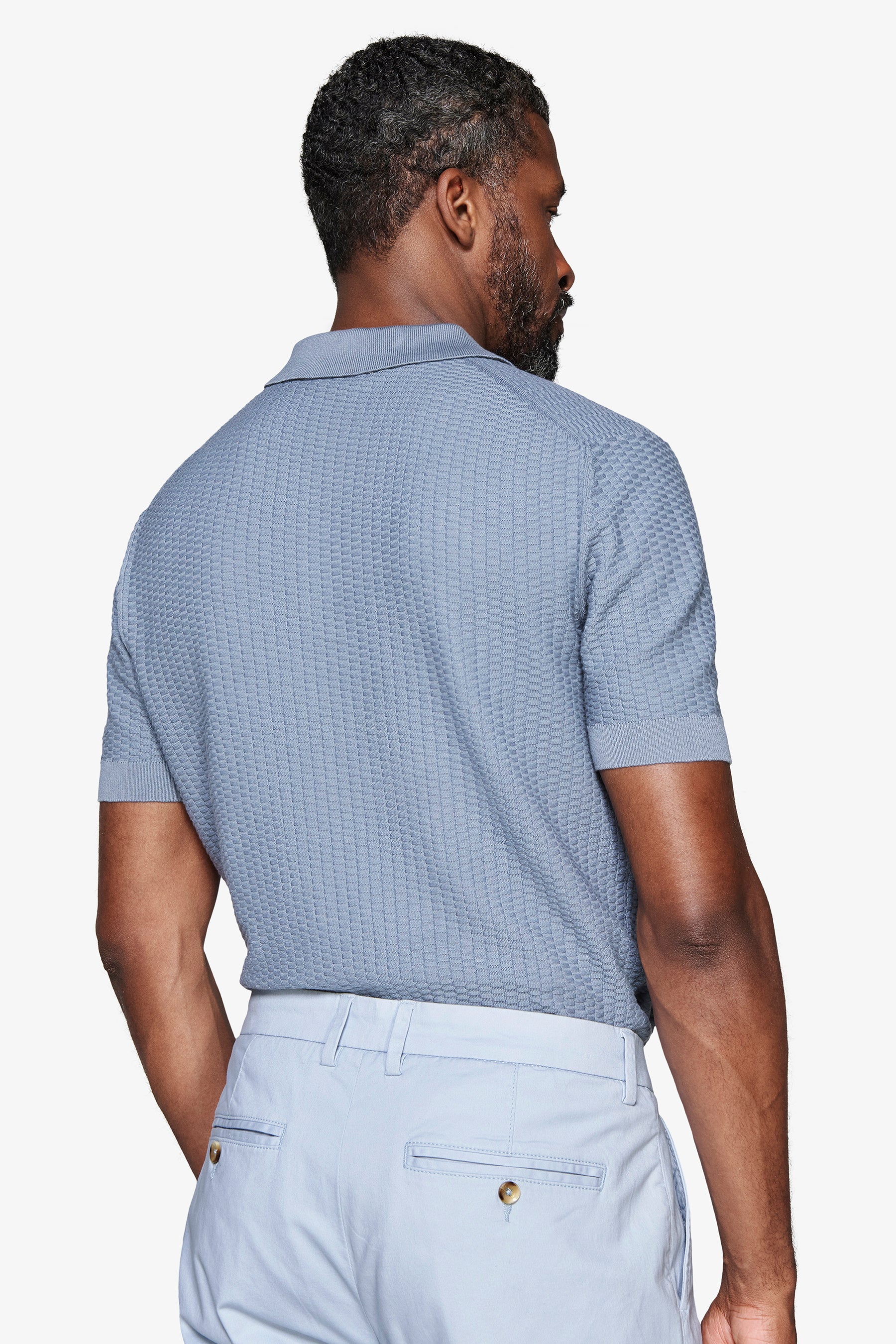 Polo in maglia punto dadino avion