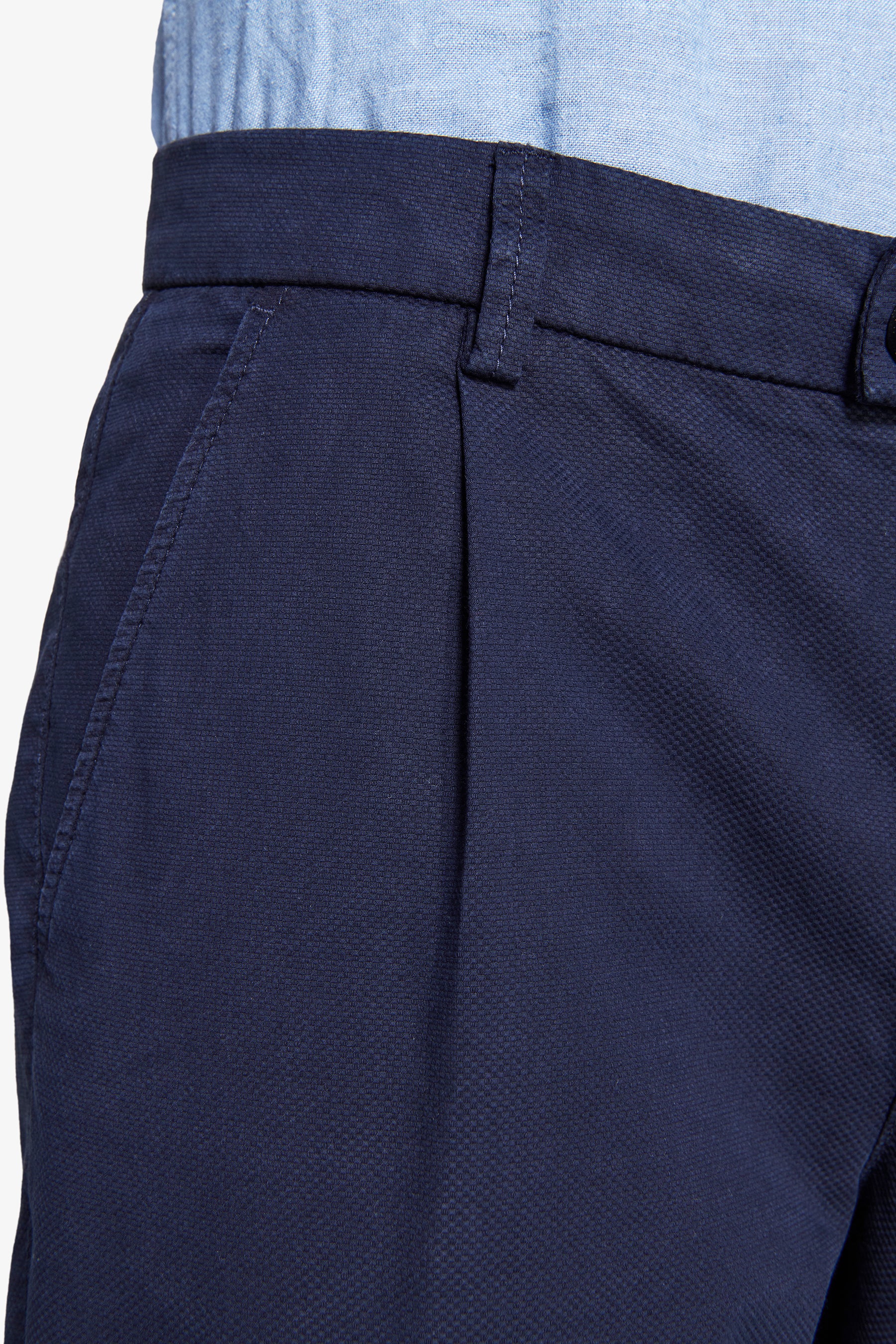 Pantalón texturizado azul