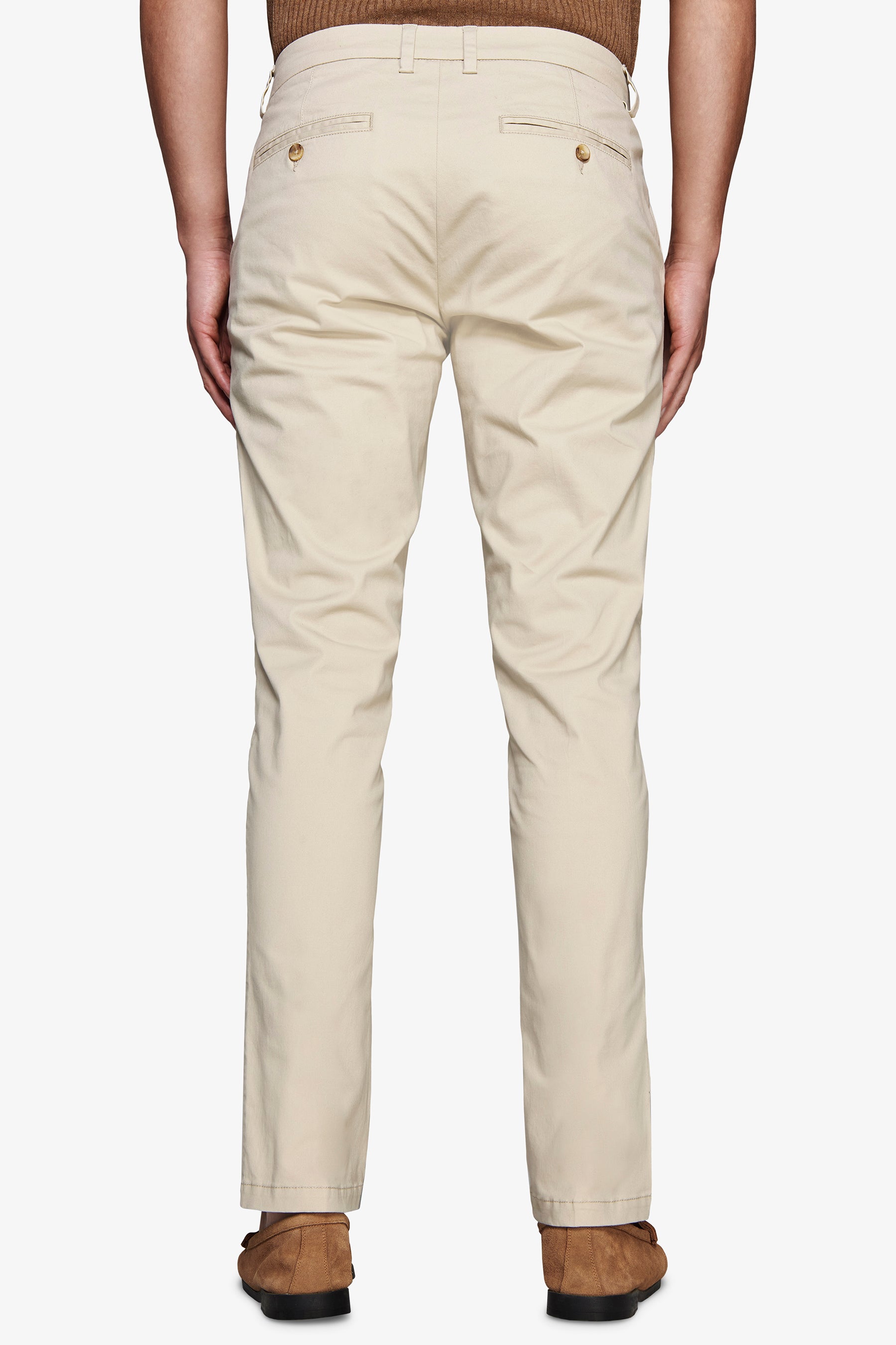 Pantaloni chino cream