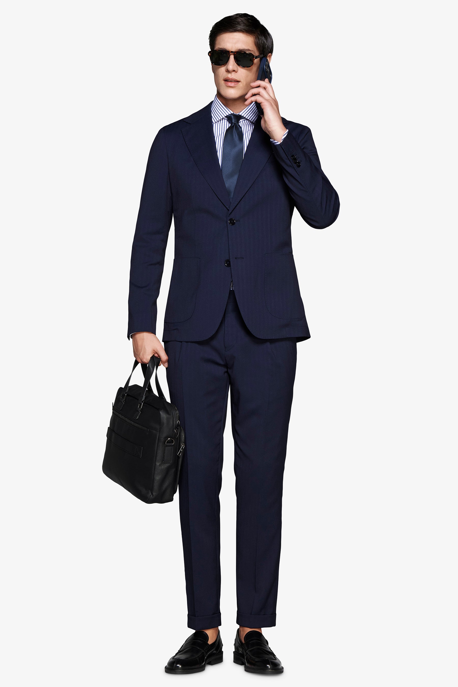 Americana Herringbone azul