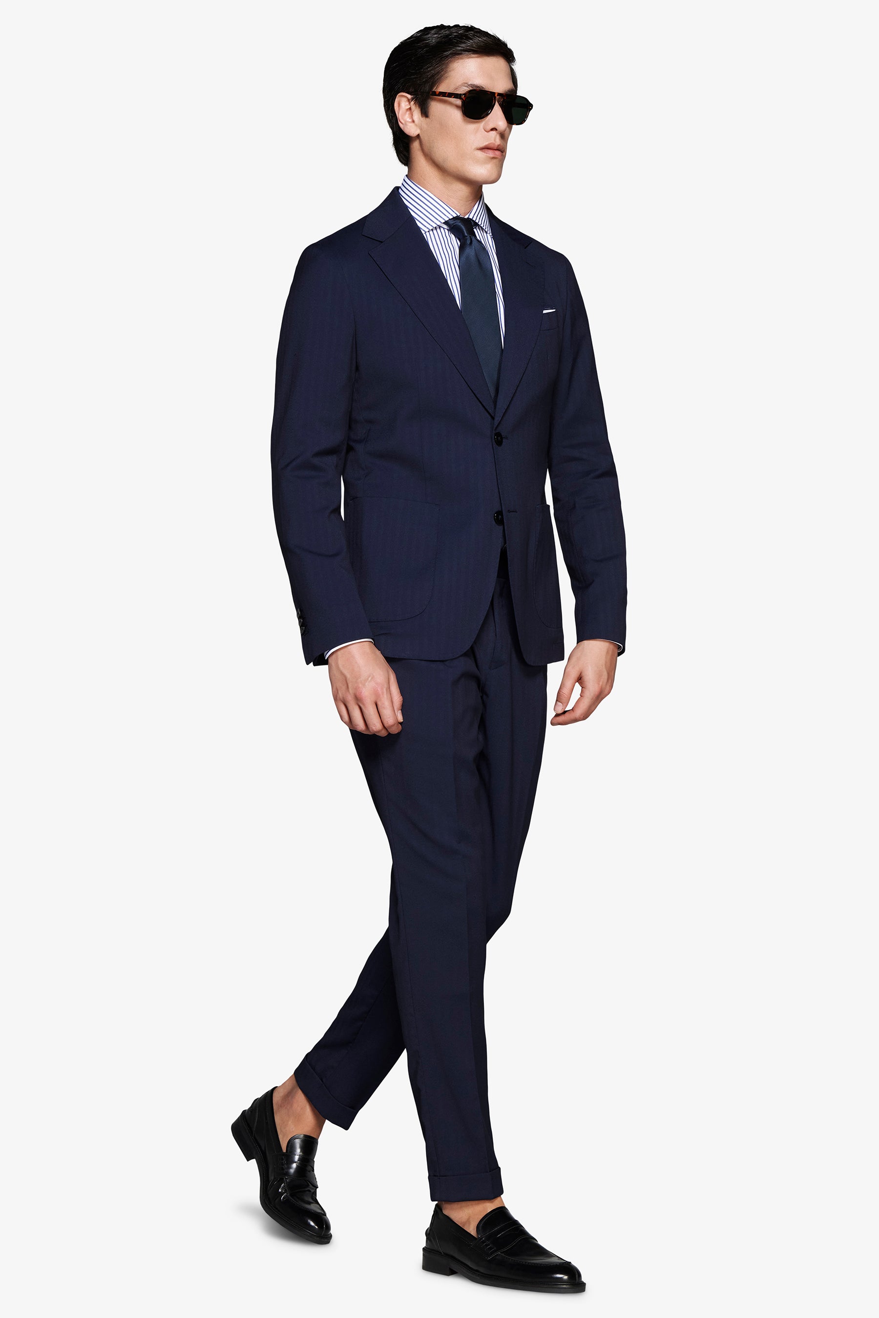 Americana Herringbone azul