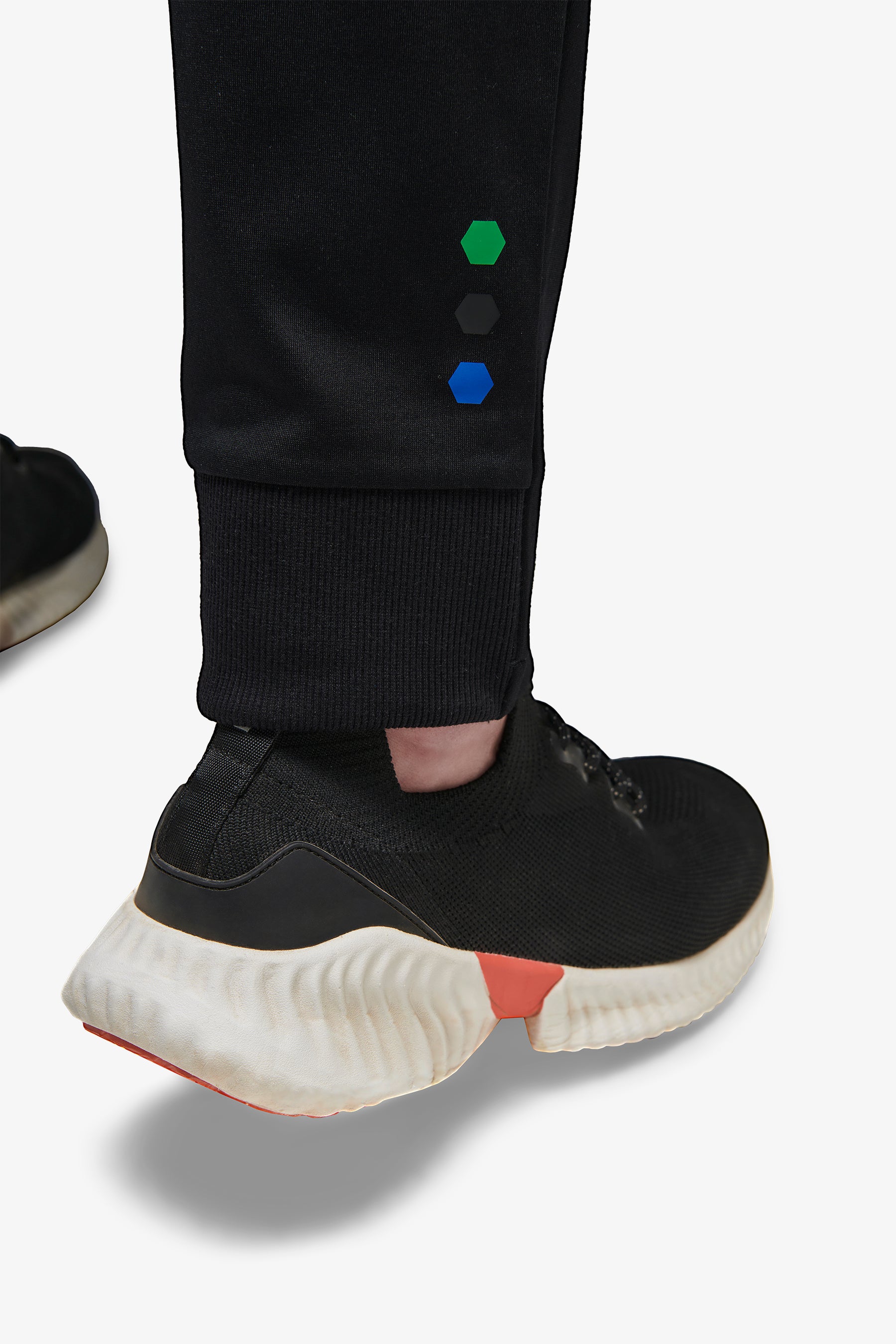 DNJ black soft technical trousers