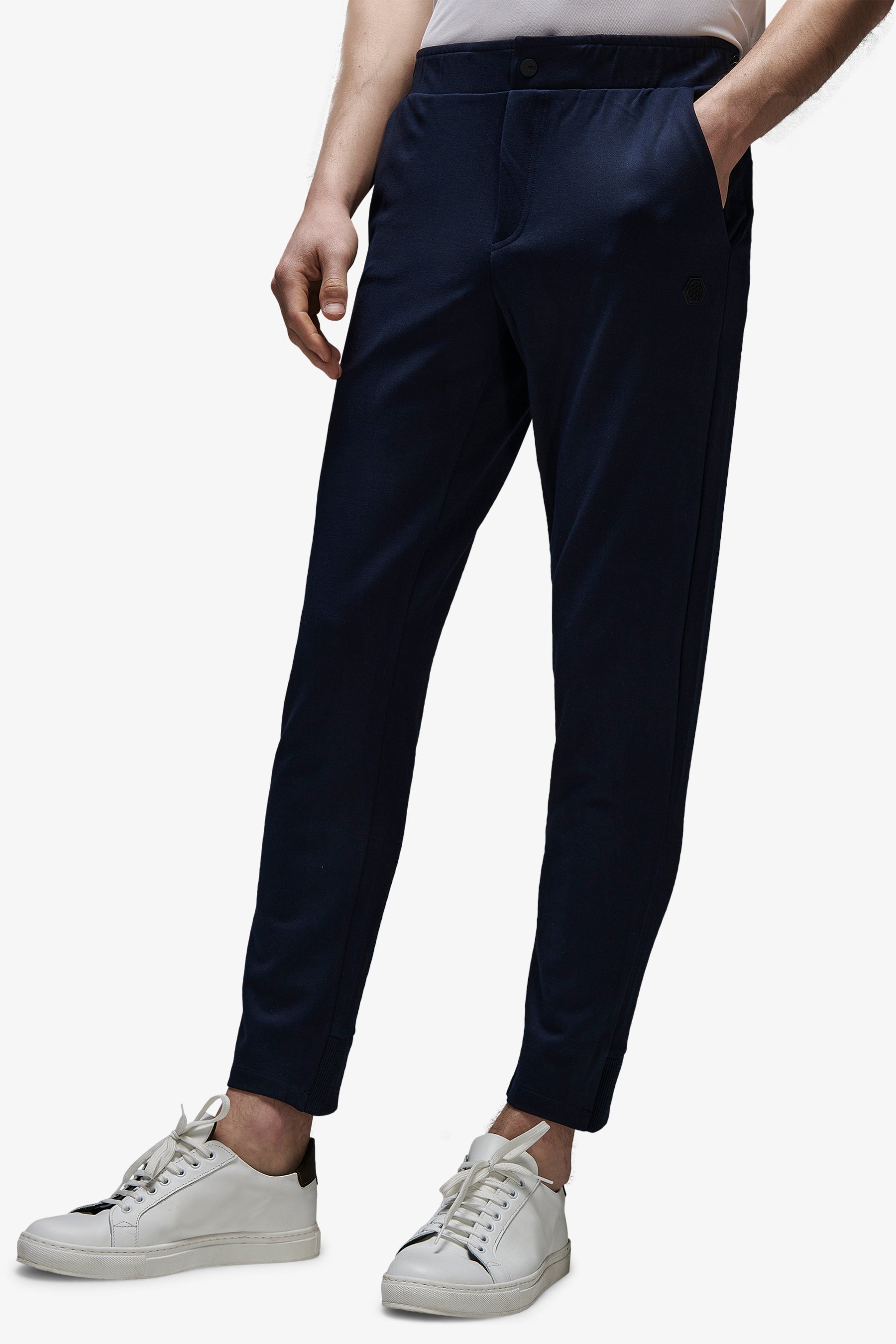 DNJ blue soft technical trousers