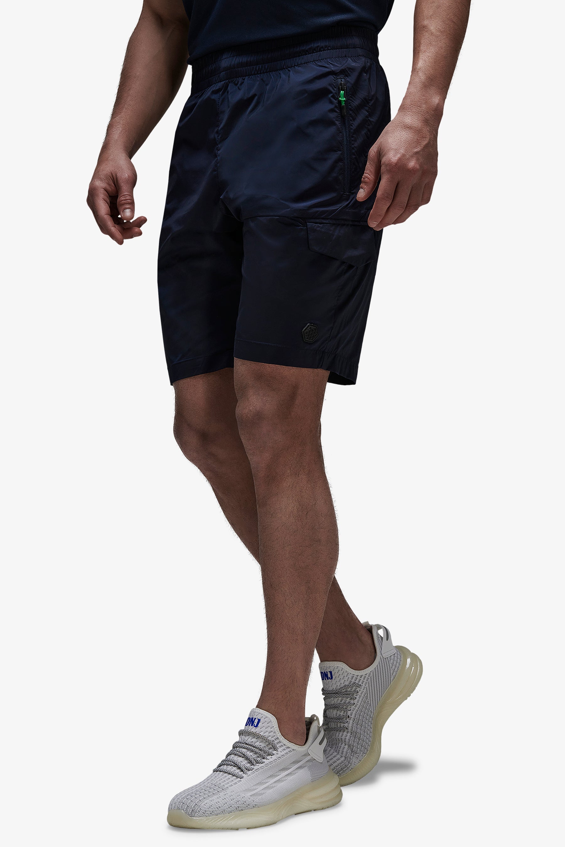 Bermudas técnicas con bolsillo grande color azul