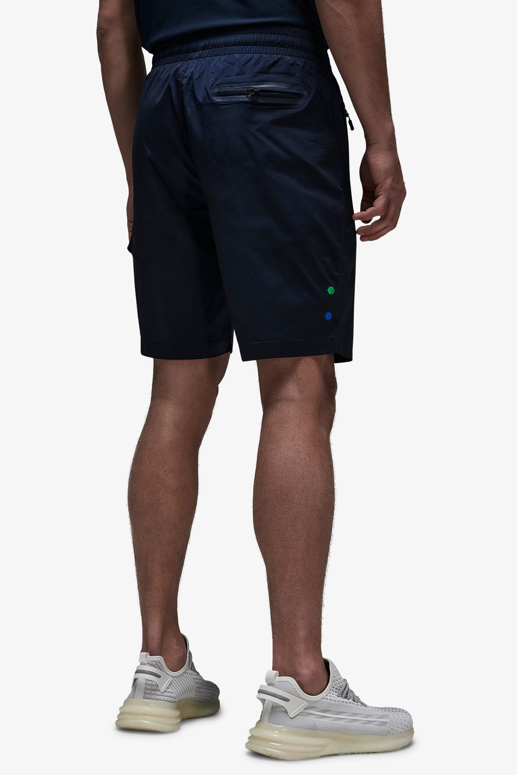 Bermudas técnicas con bolsillo grande color azul