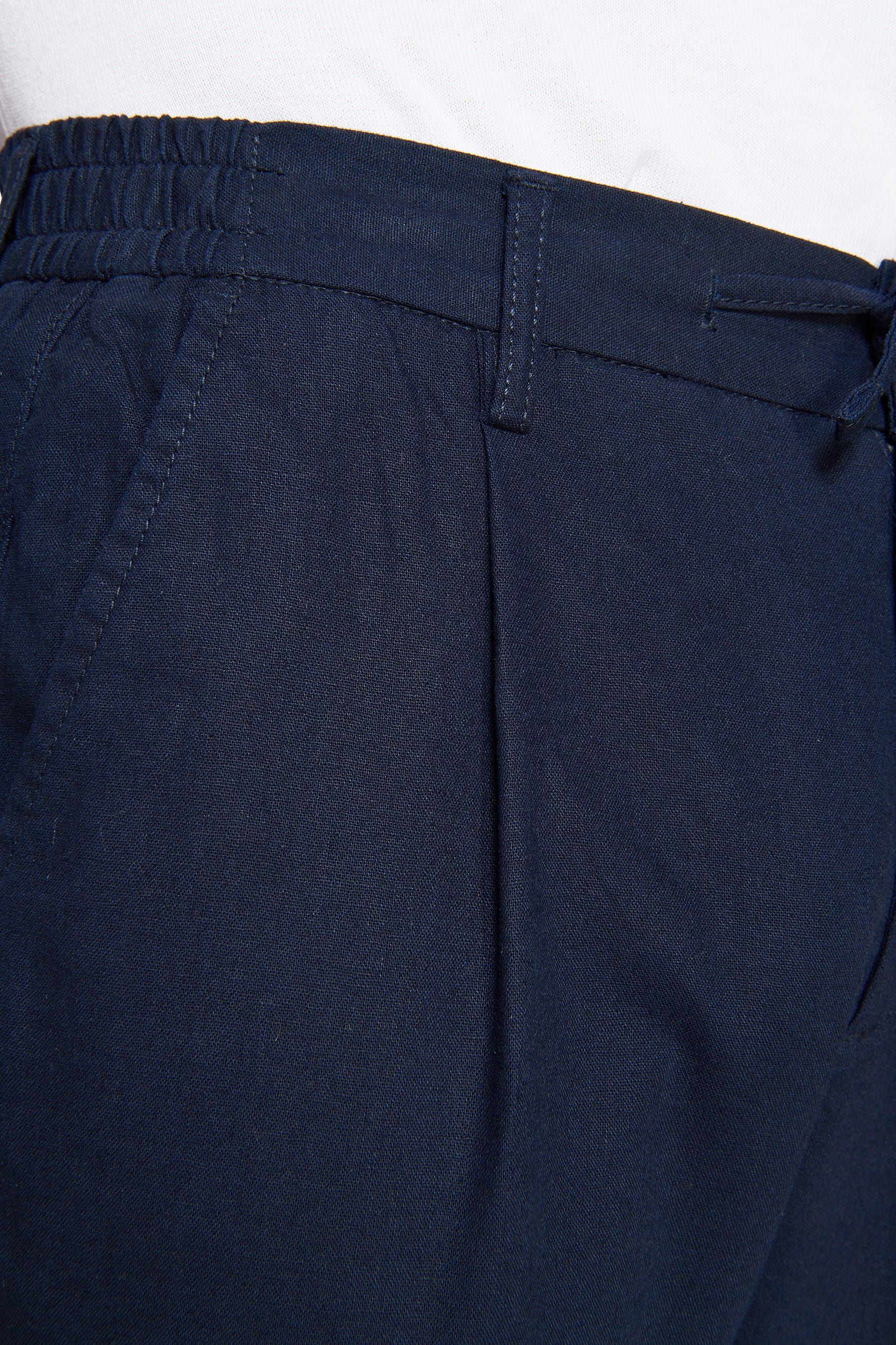 Pantalaccio misto lino blu-Dan John