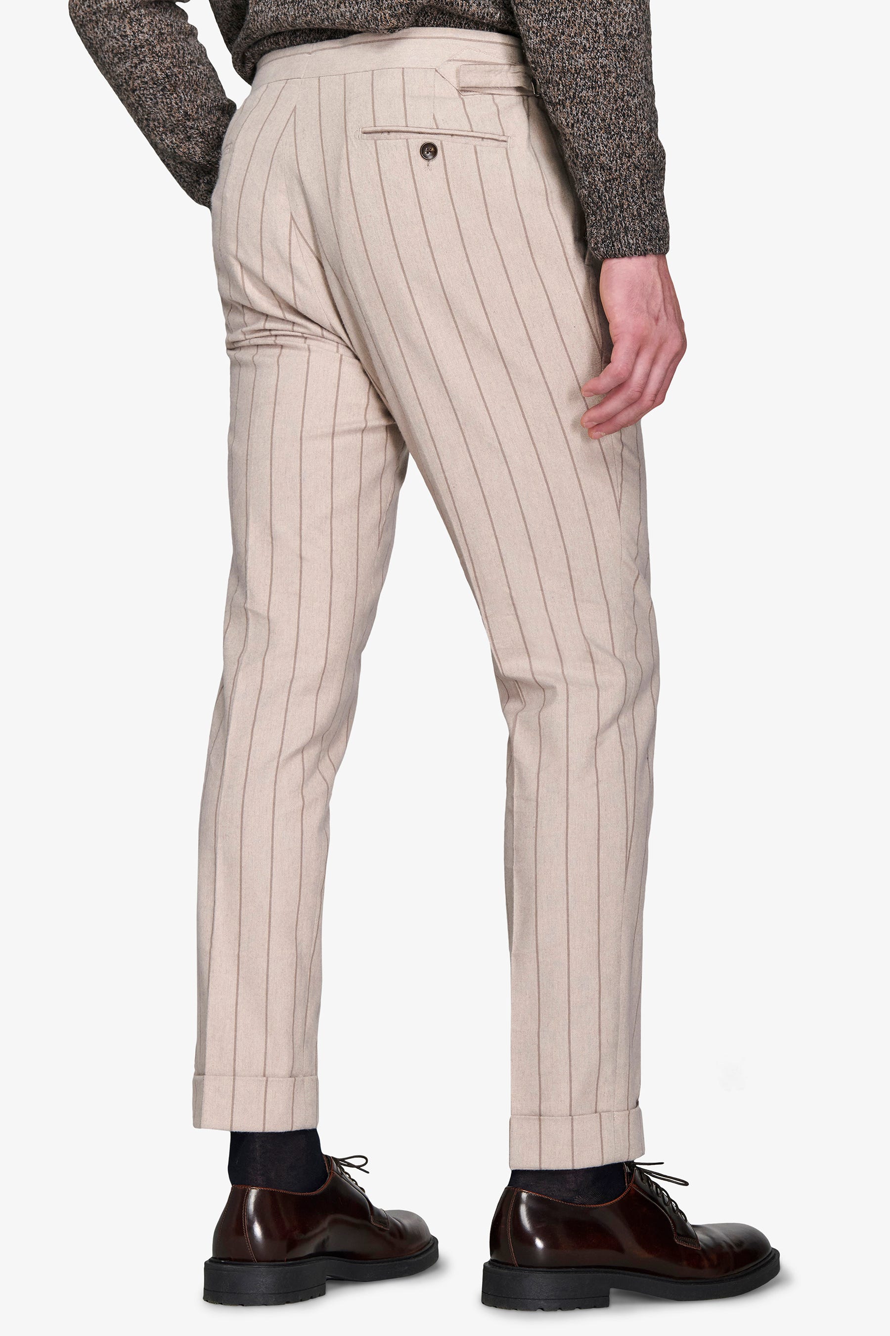 Pantaloni da abito gessato corda-Dan John