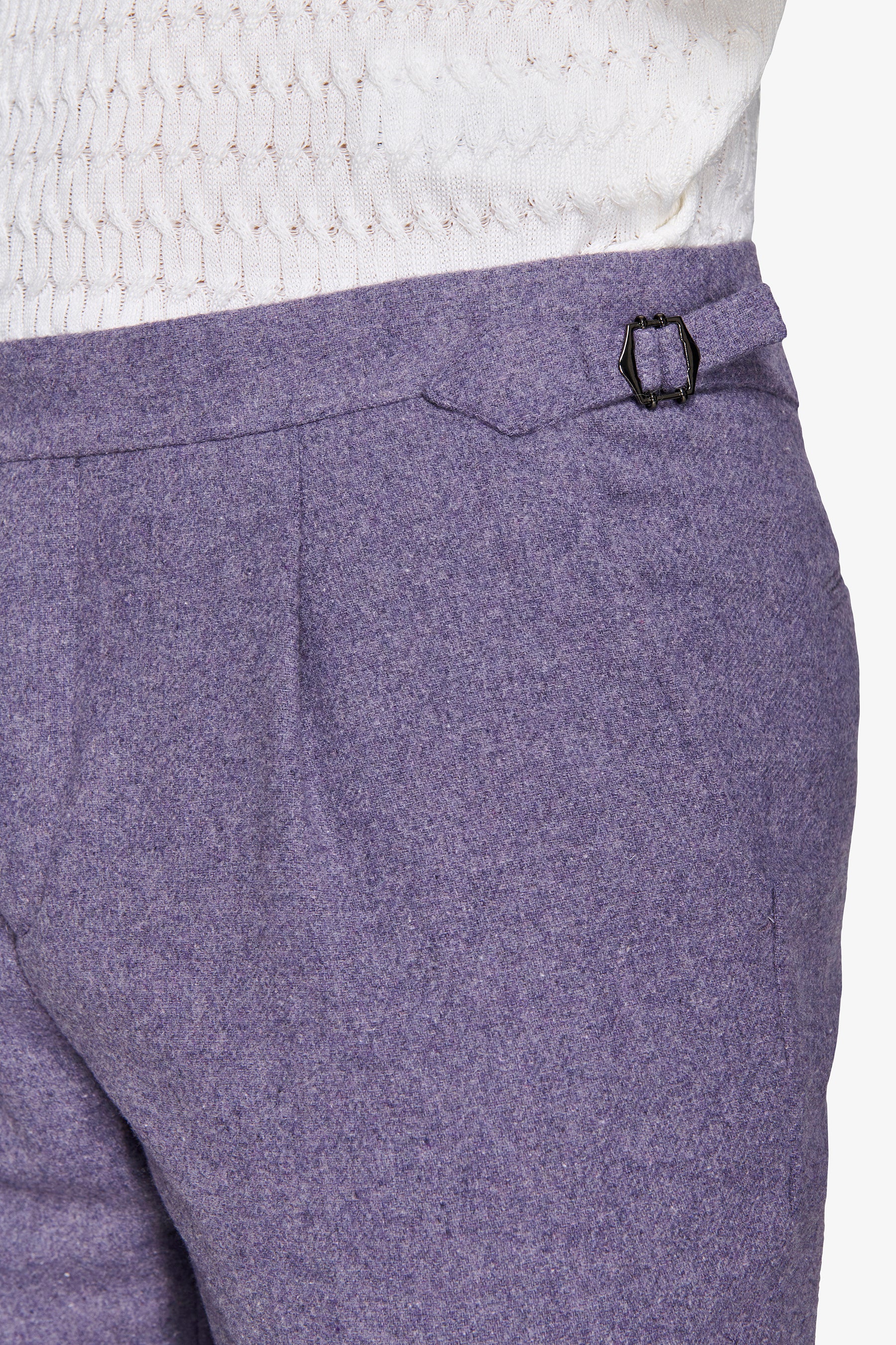 Pantaloni da abito flanella viola-Dan John