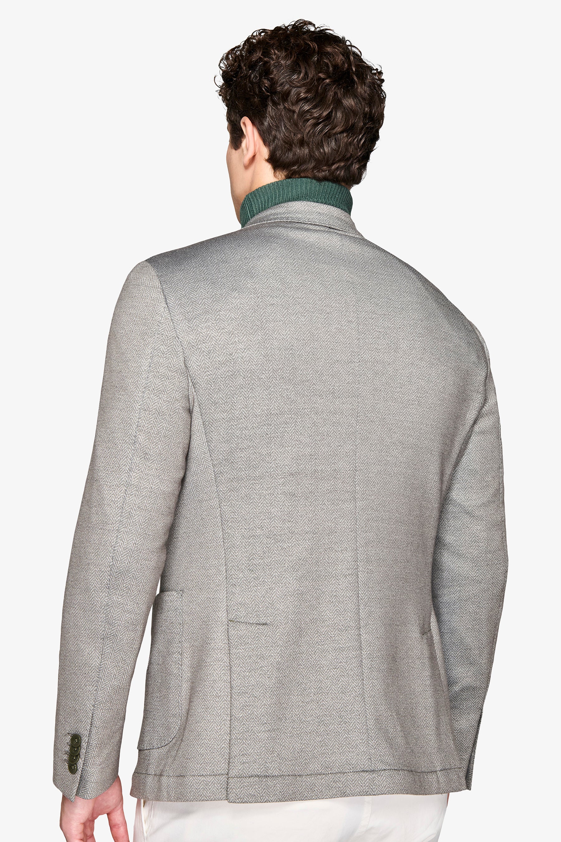 Giacca jersey spigata salvia-Dan John