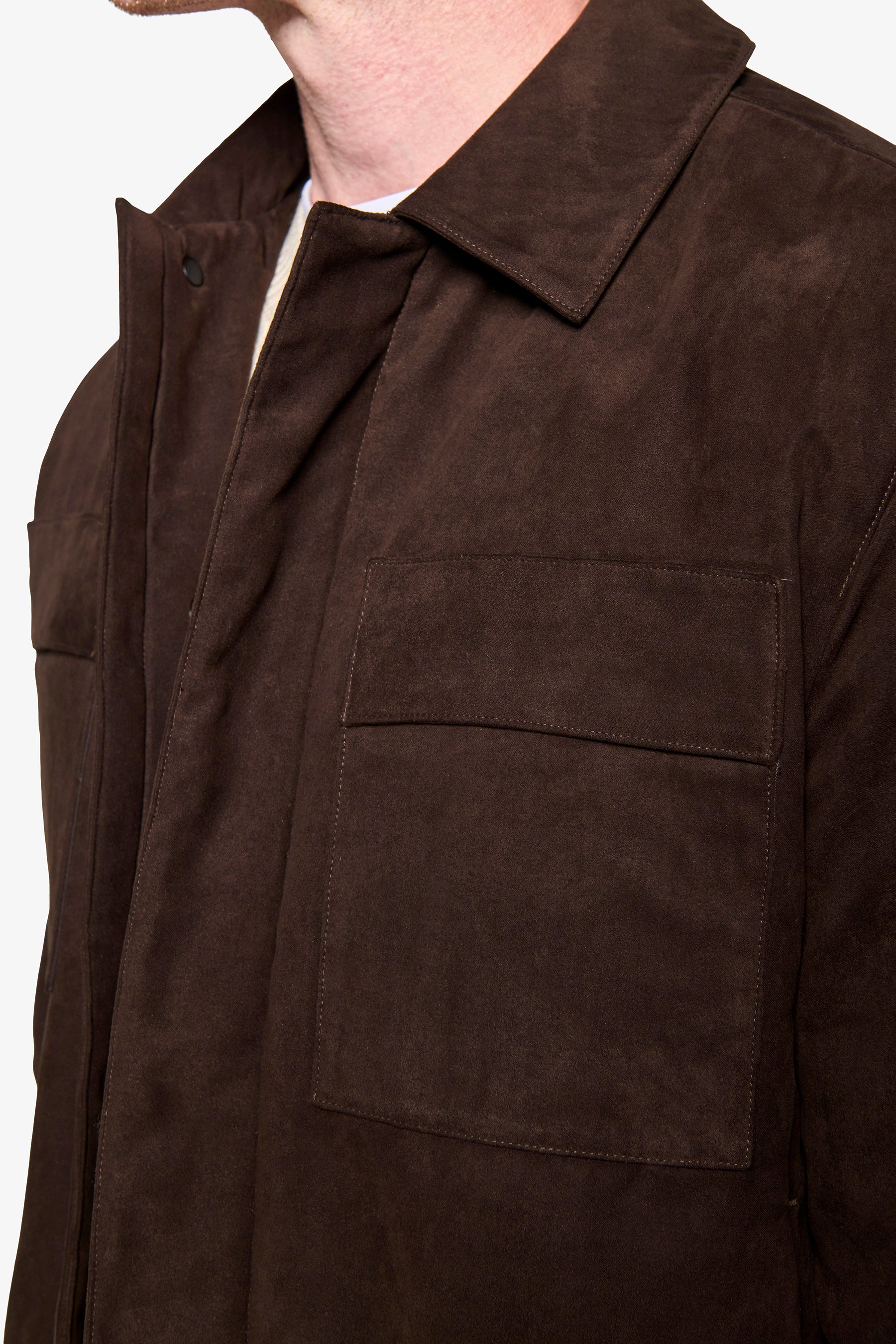 Giubbotto collo camicia moro-Dan John