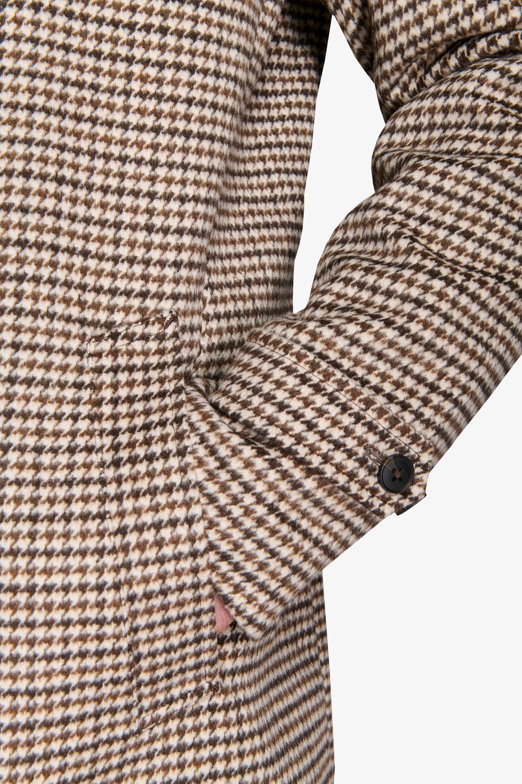 Cappotto Pied de Poule tortora-Dan John