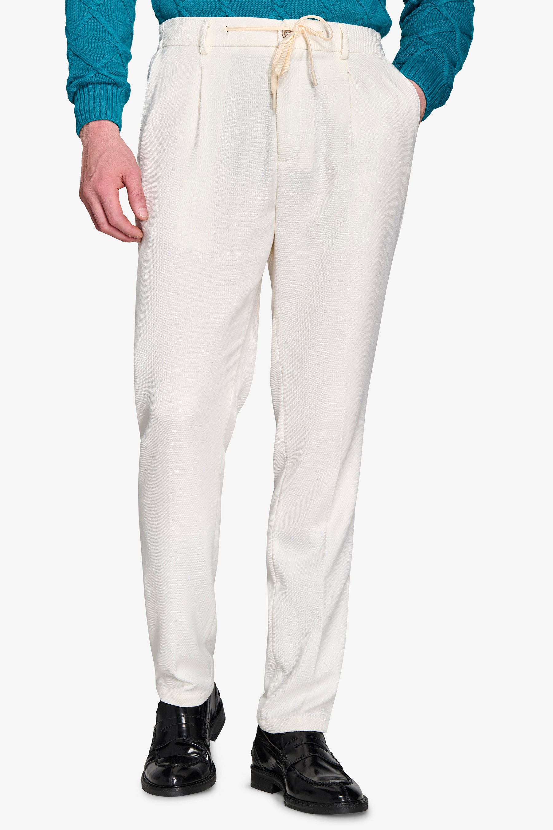 Pantalaccio diagonale panna-Dan John