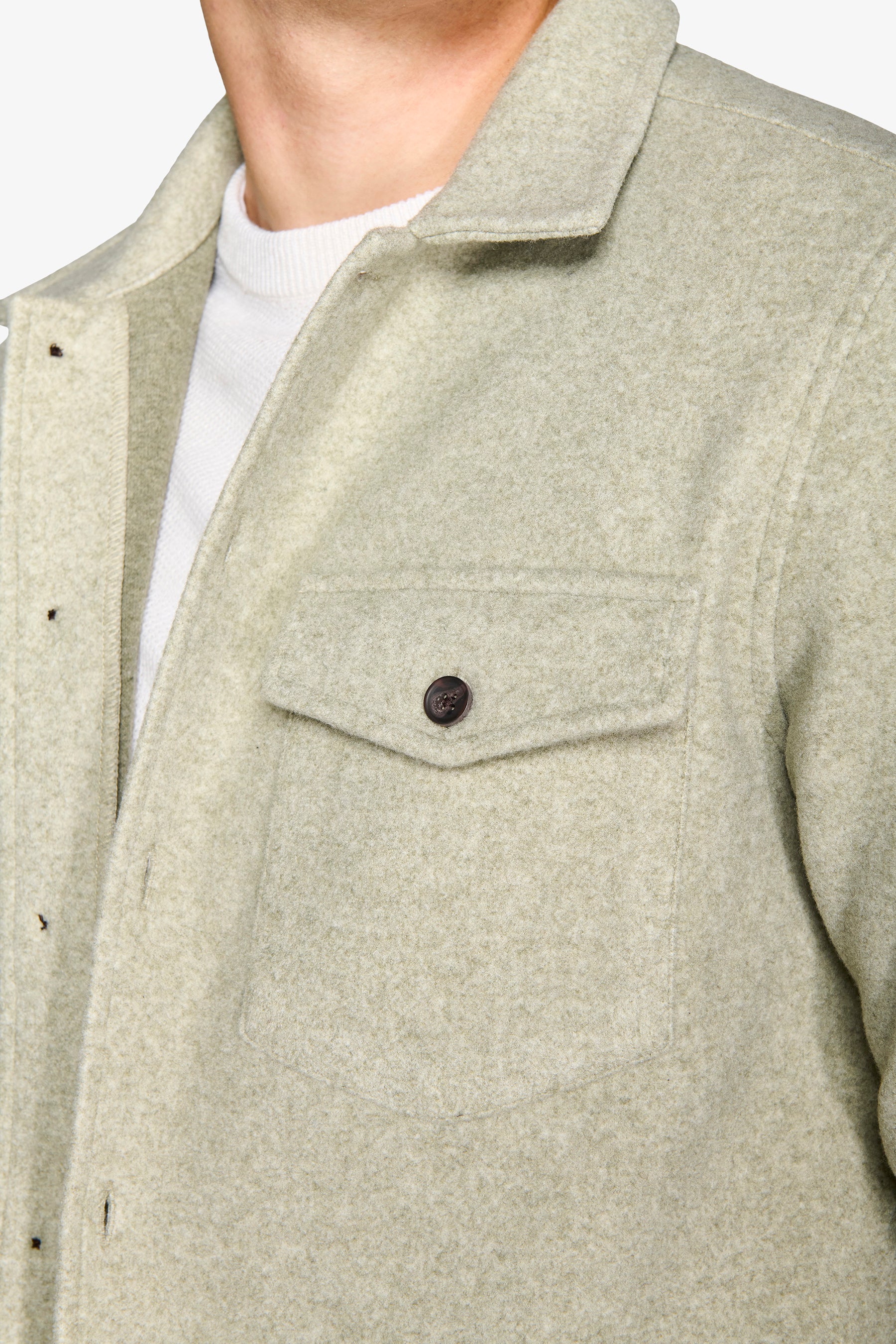 Overshirt flanella salvia-Dan John