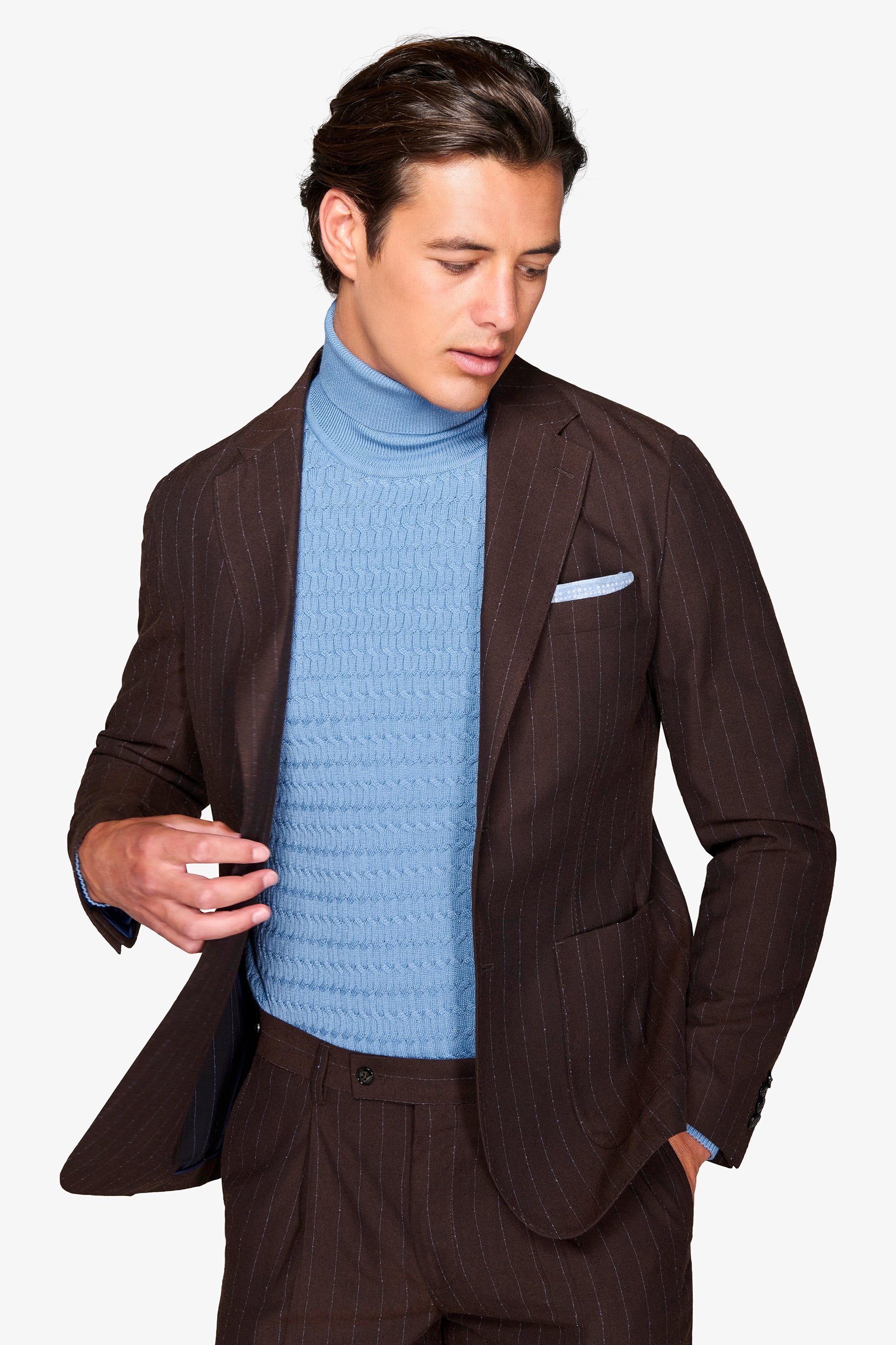 Abito gessato "Royal Mile" misto lana-Dan John