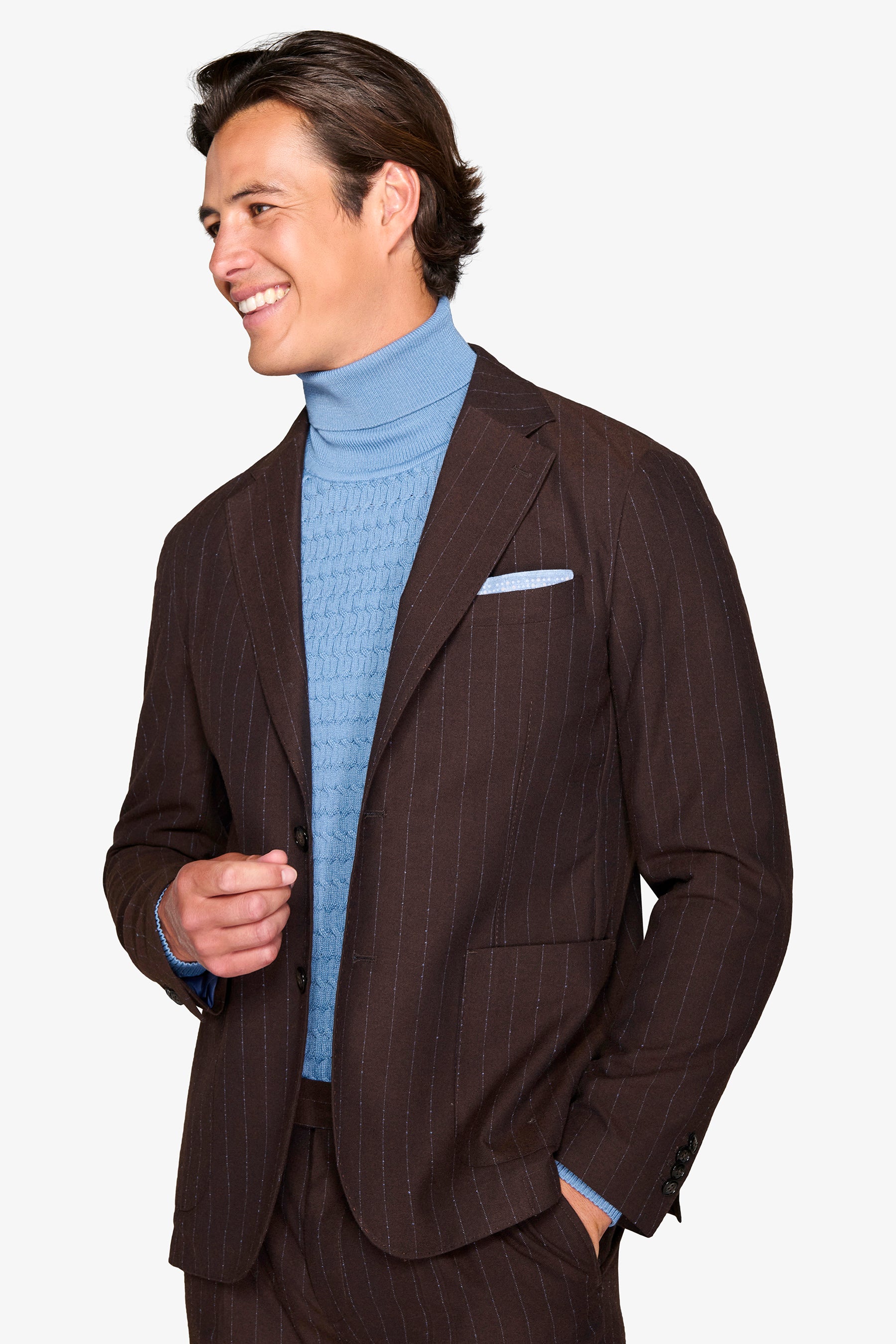 Abito gessato "Royal Mile" misto lana-Dan John