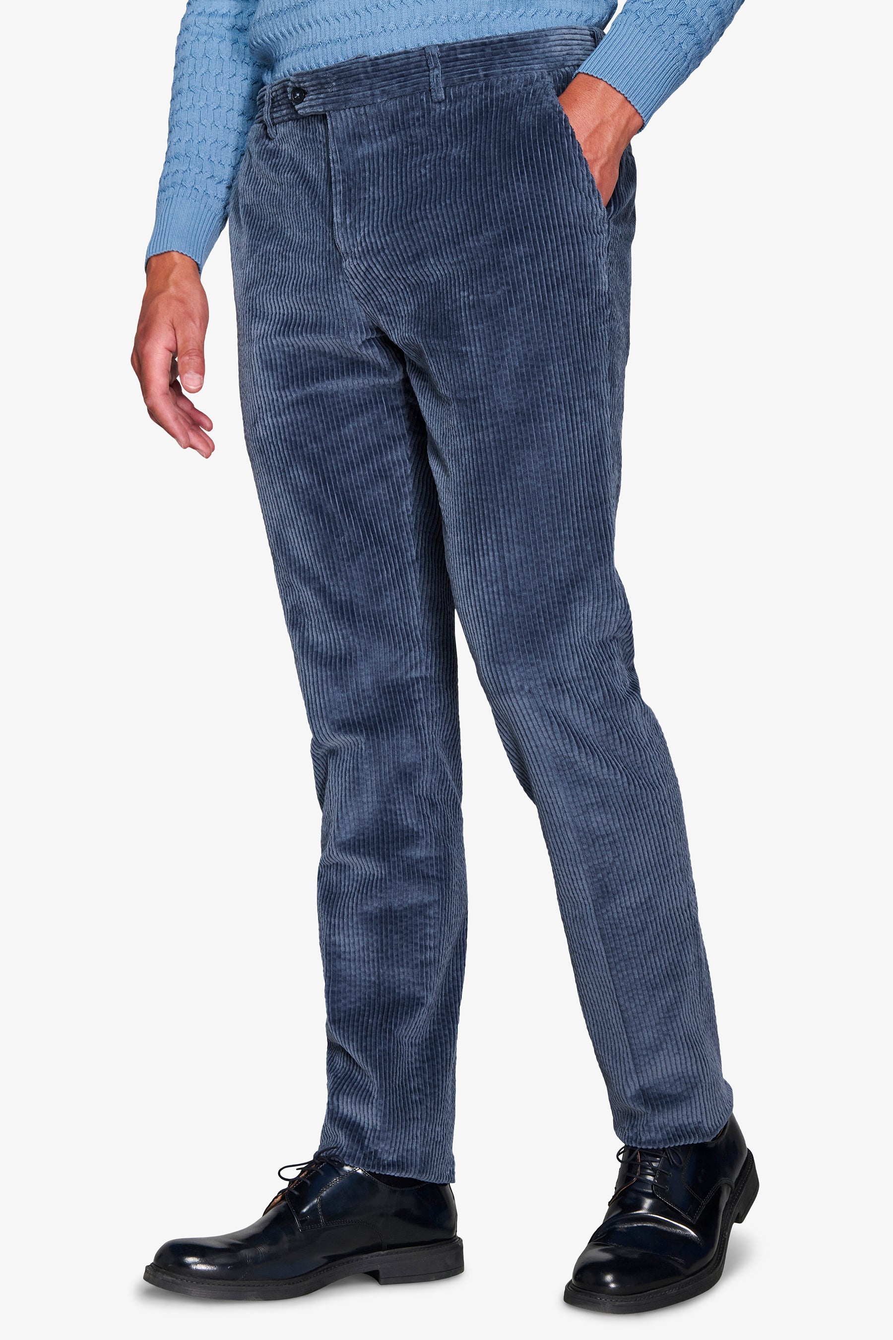 Pantalone da abito in velluto avion-Dan John