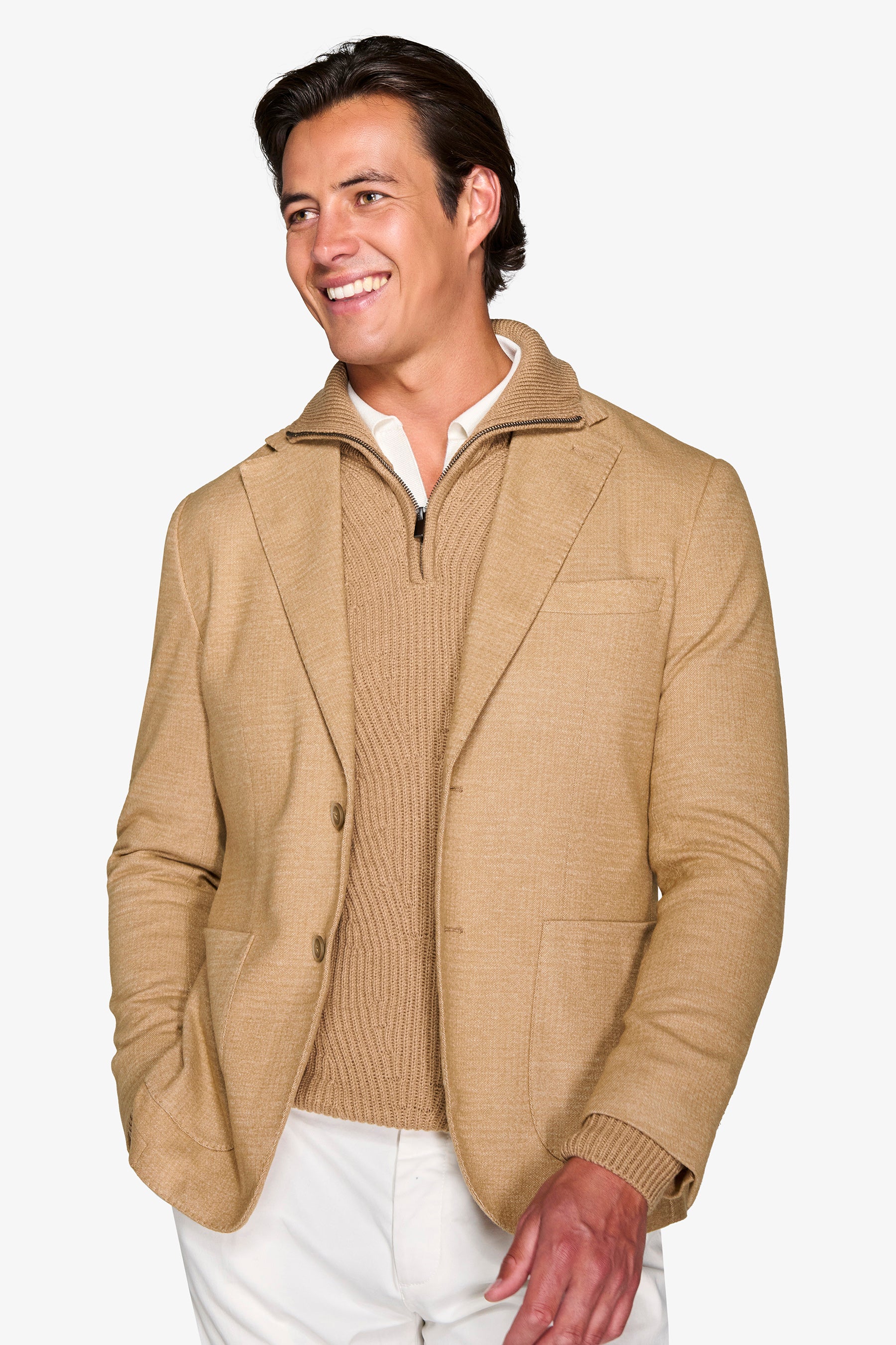 Giacca jersey beige-Dan John