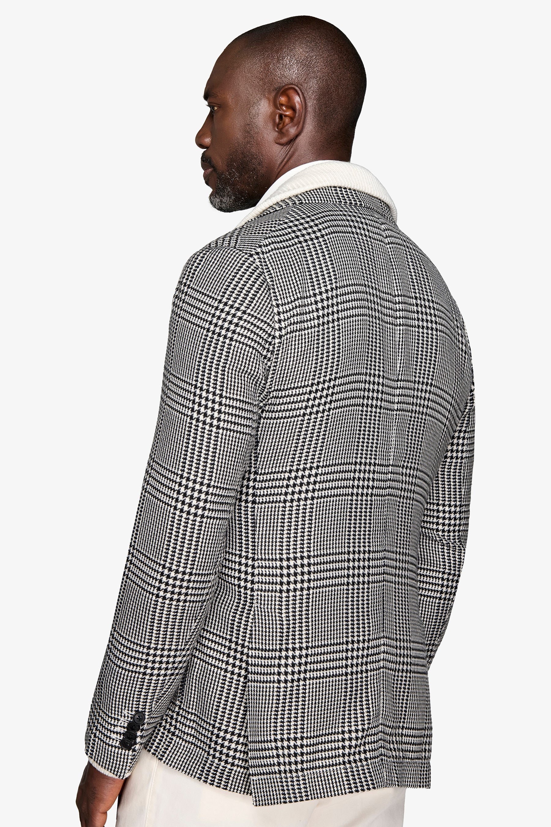 Giacca Principe di Galles nera-Dan John