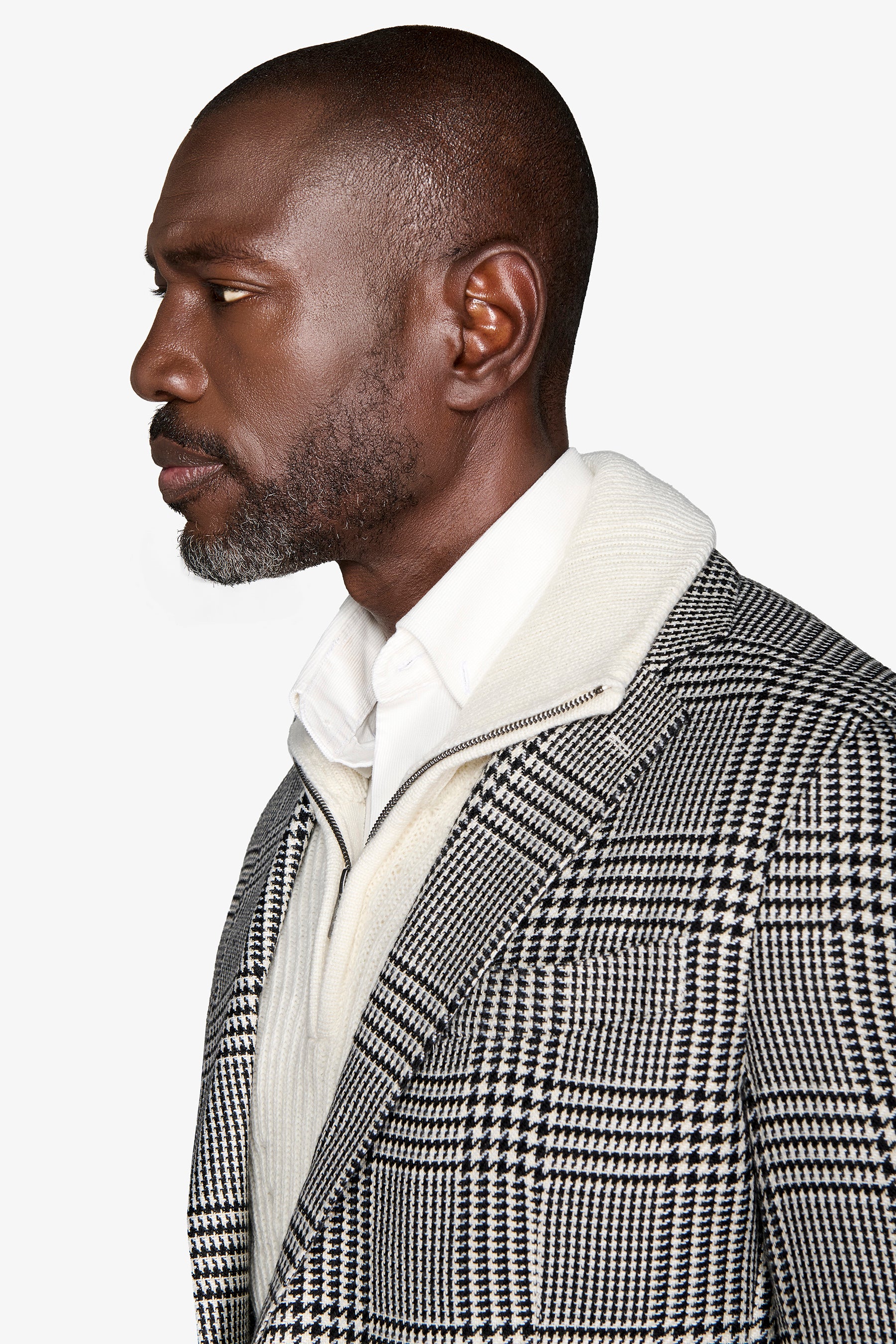 Giacca Principe di Galles nera-Dan John