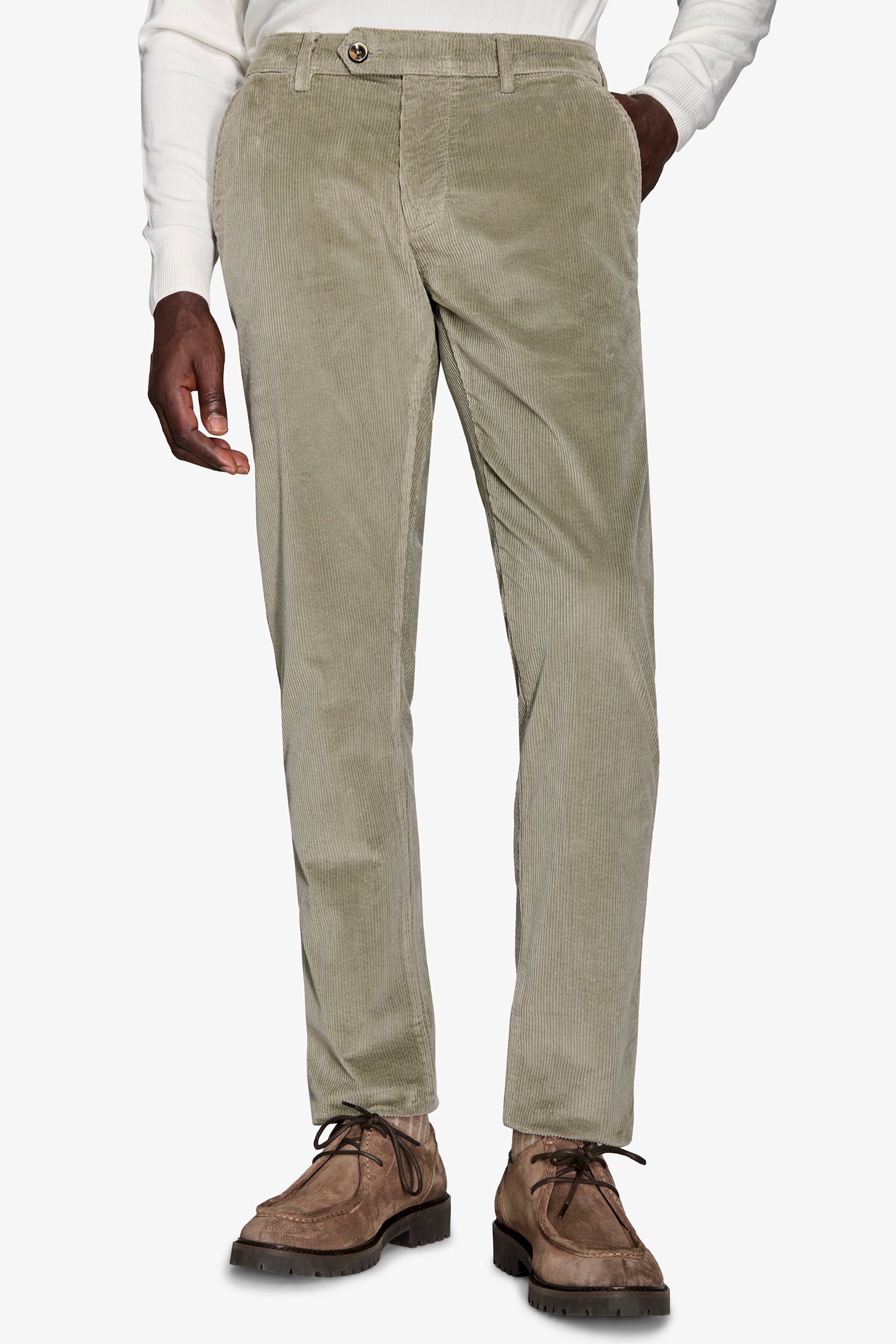 Pantaloni chino in velluto salvia-Dan John