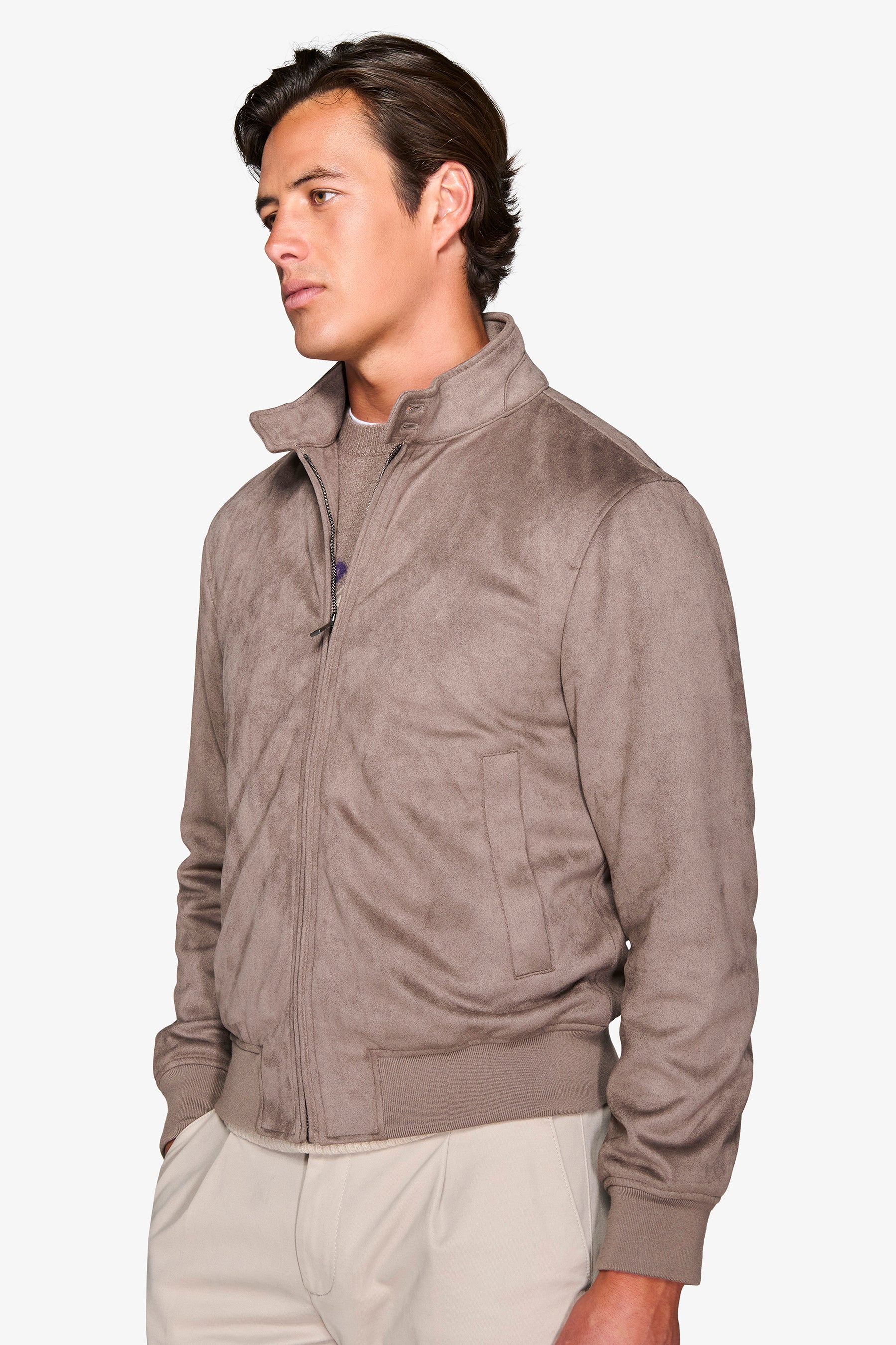 Bomber ecosuede tortora-Dan John