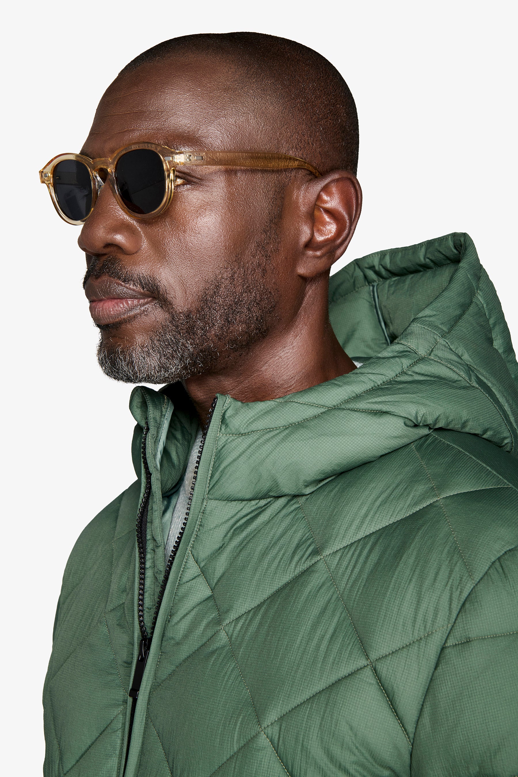 Piumino trapuntato verde "Ready"-Dan John