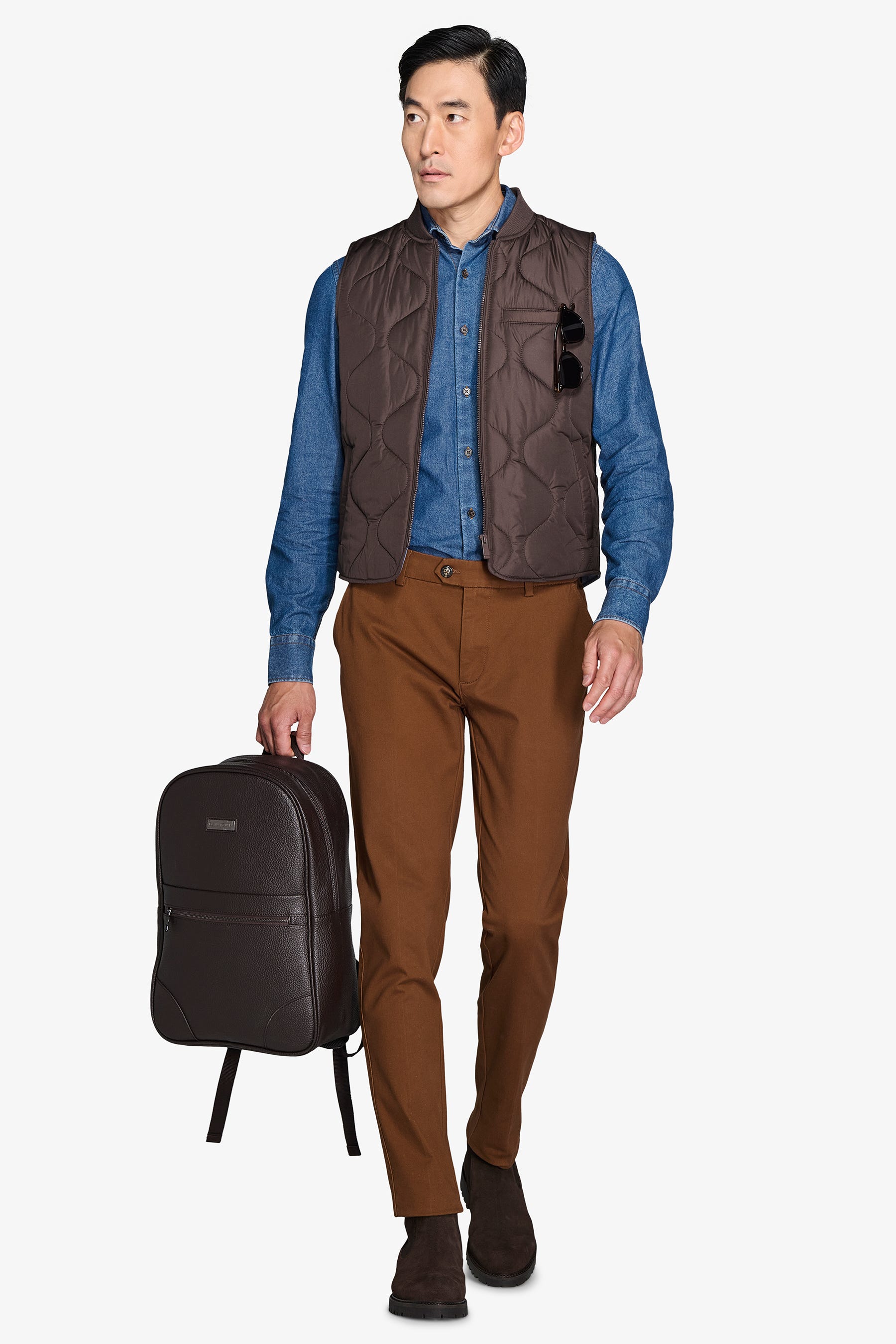 Gilet trapuntato moro-Dan John
