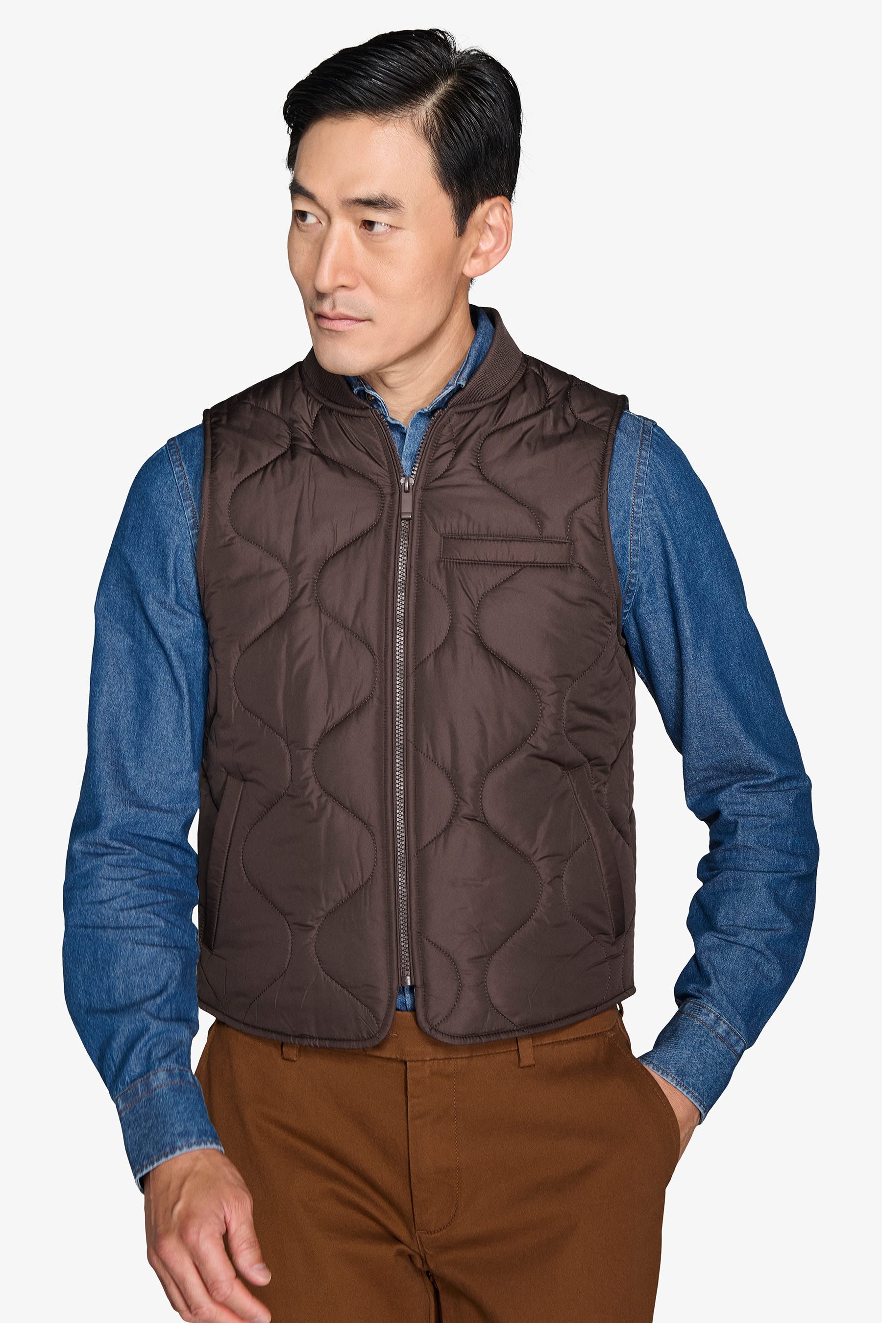 Gilet trapuntato moro-Dan John