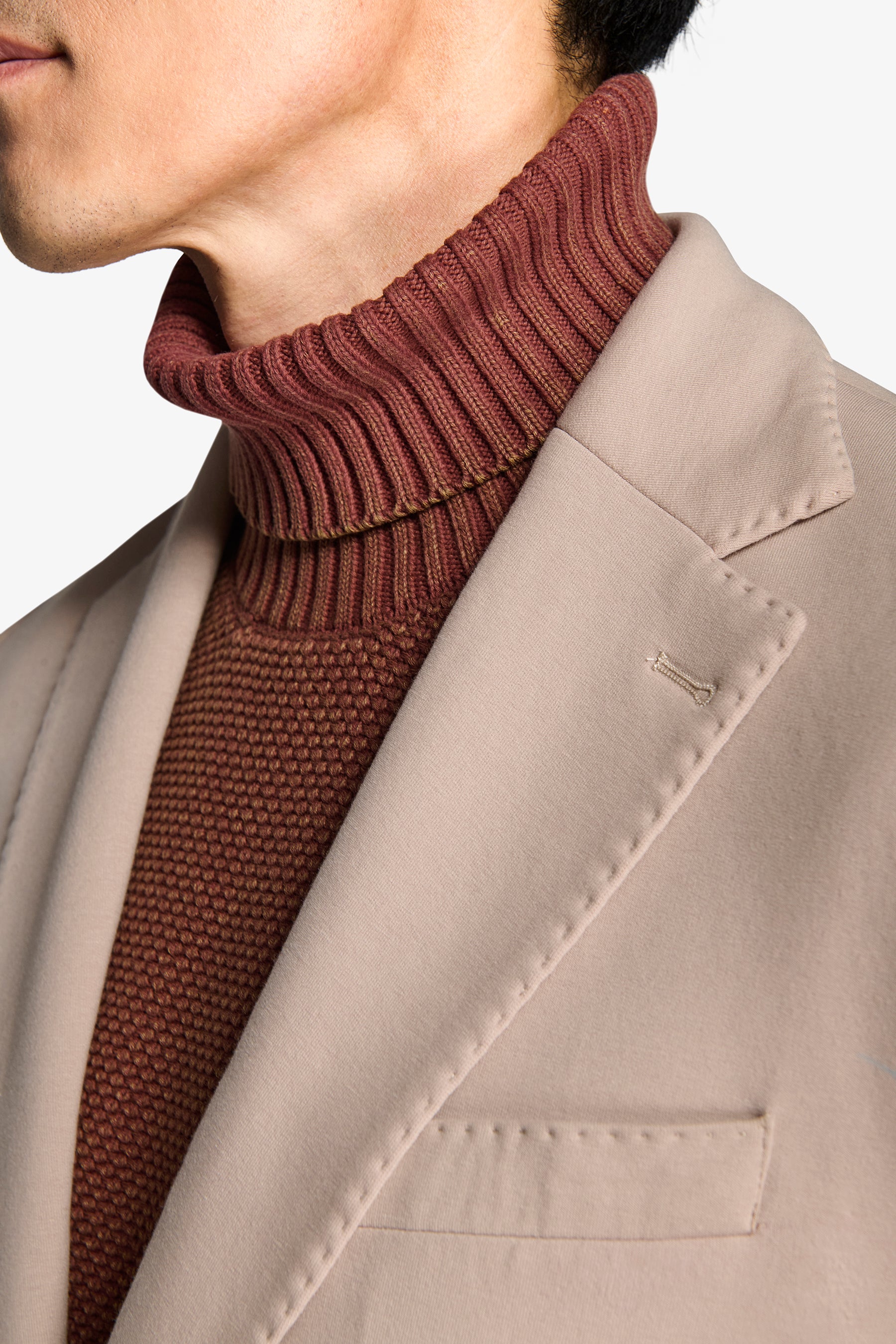 Giacca jersey stretch beige-Dan John