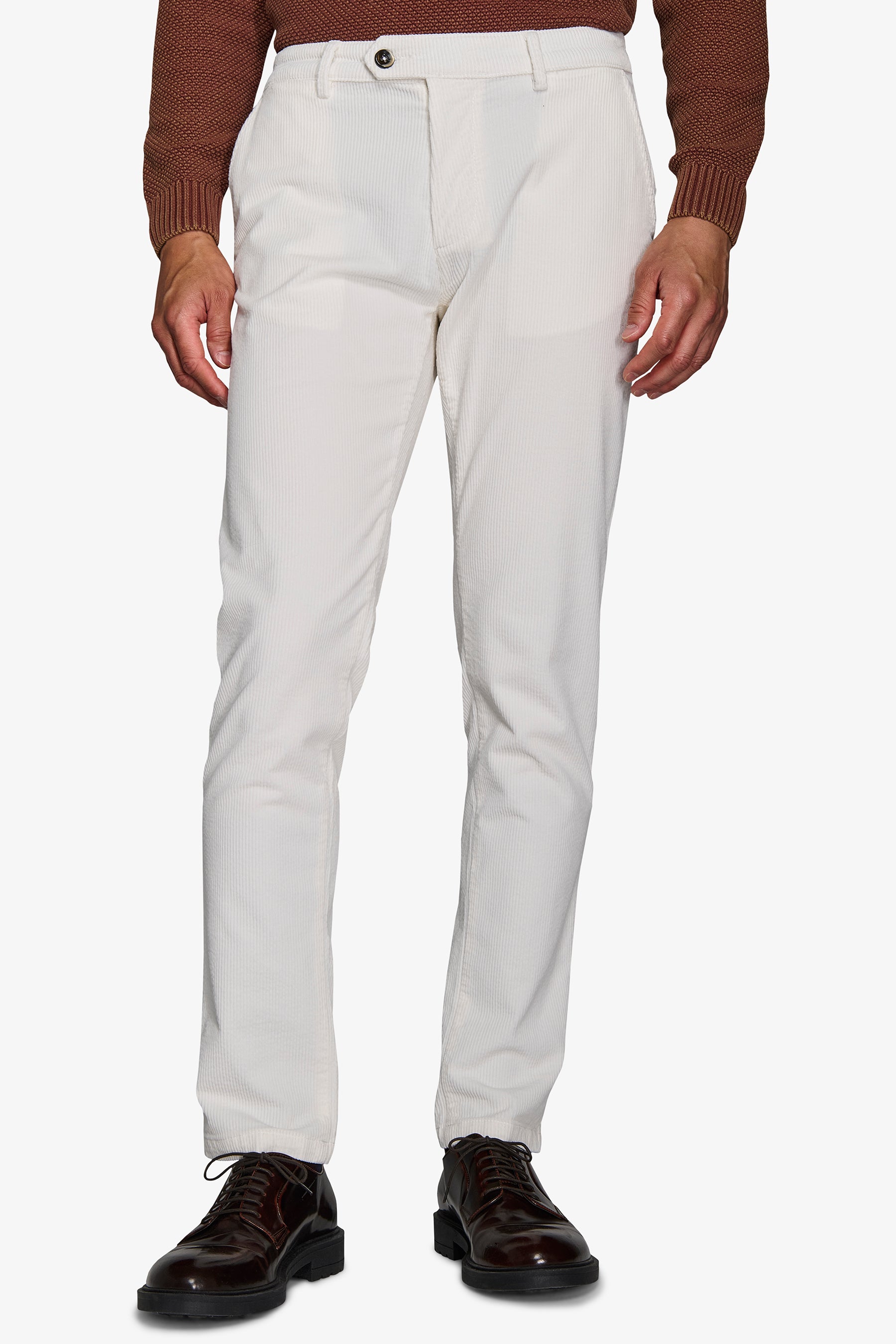Pantaloni chino in velluto bianco-Dan John
