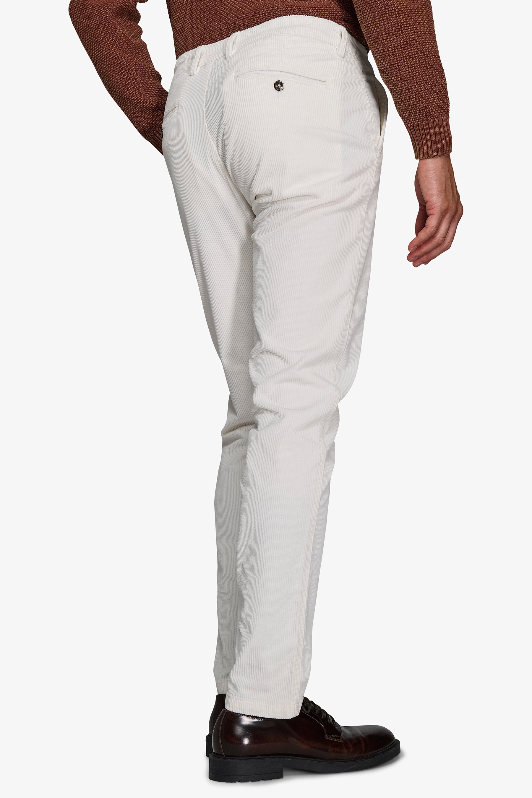 Pantaloni chino in velluto bianco-Dan John