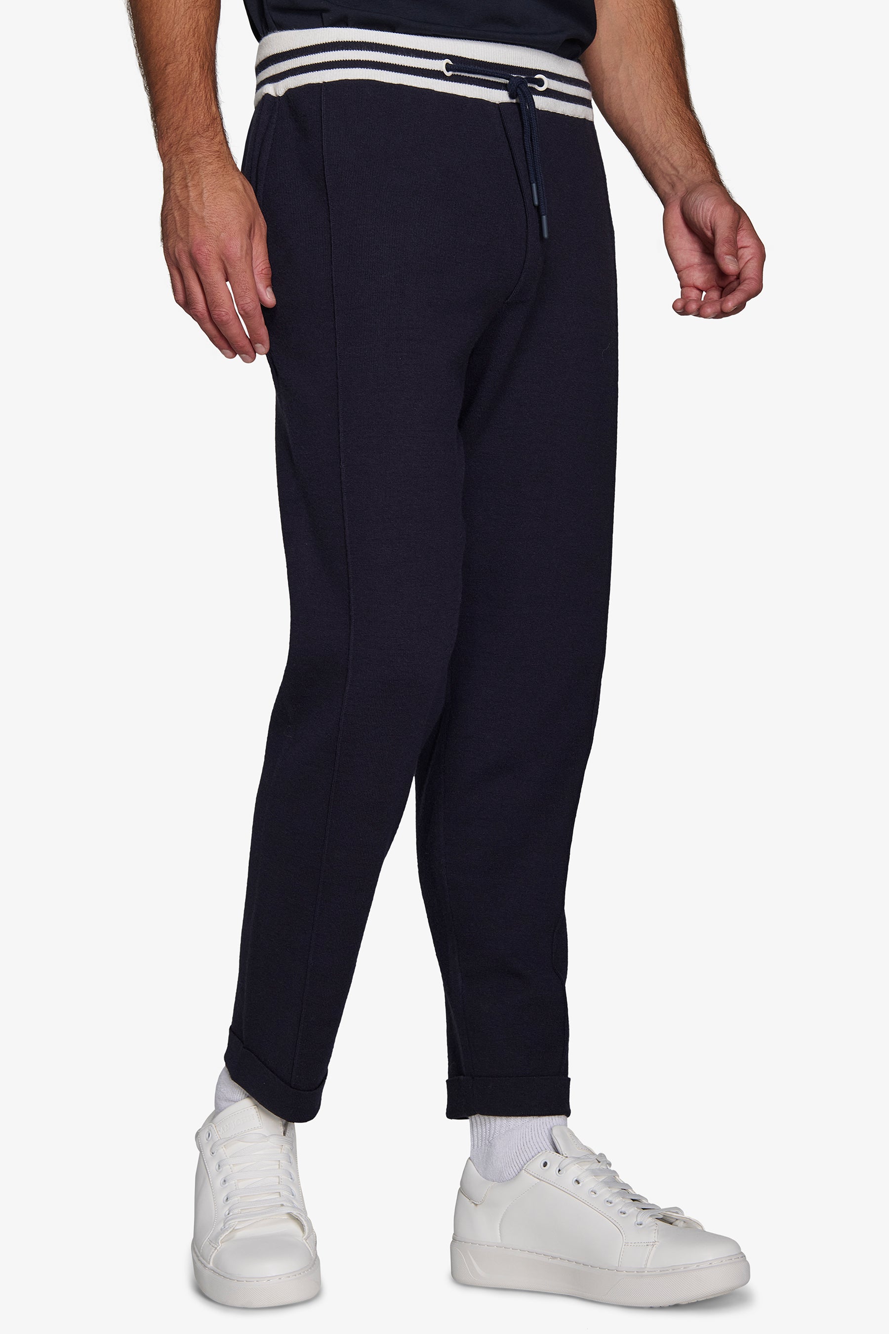 Pantaloni felpato DNJ blu-Dan John