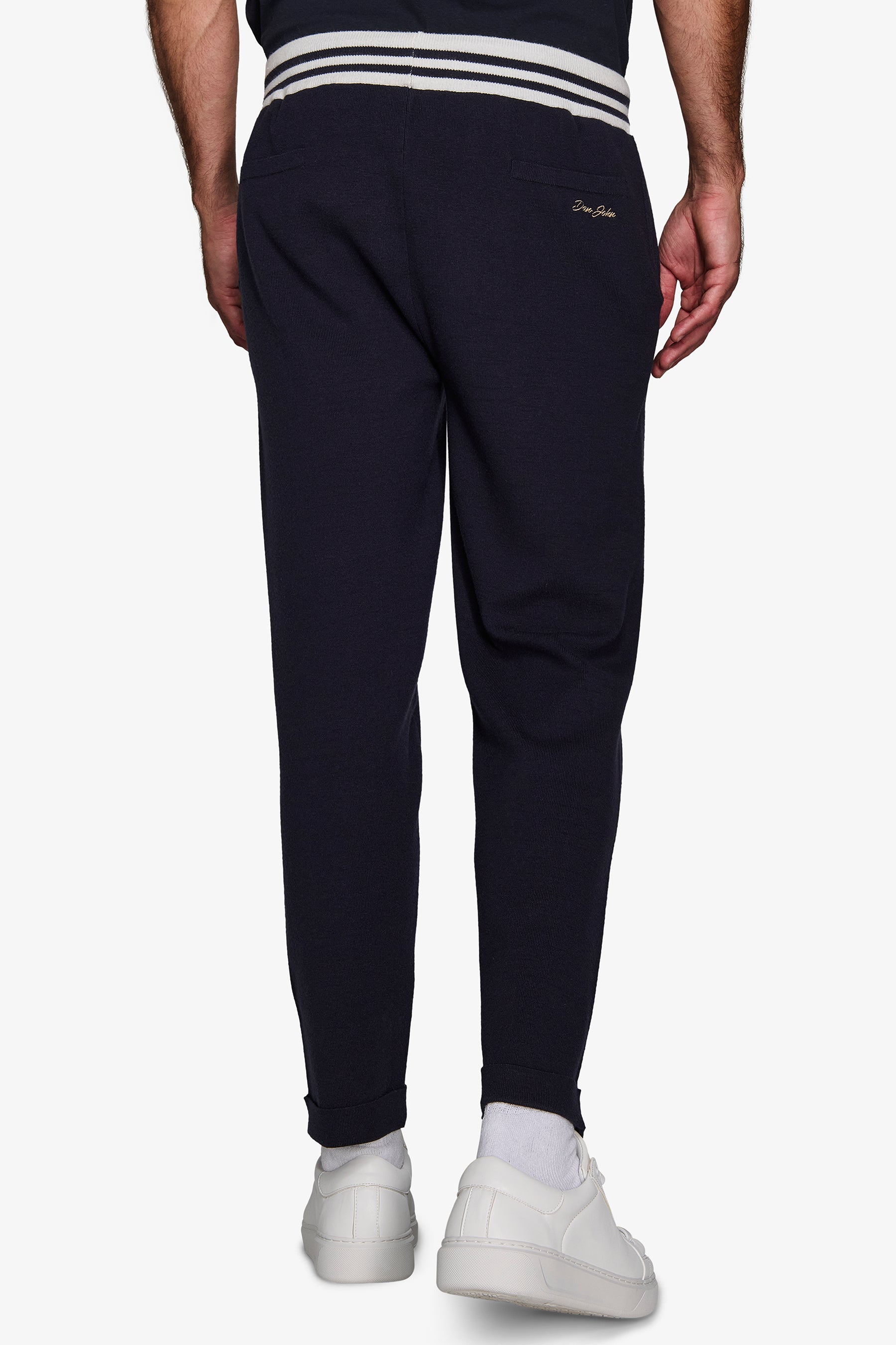Pantaloni felpato DNJ blu-Dan John