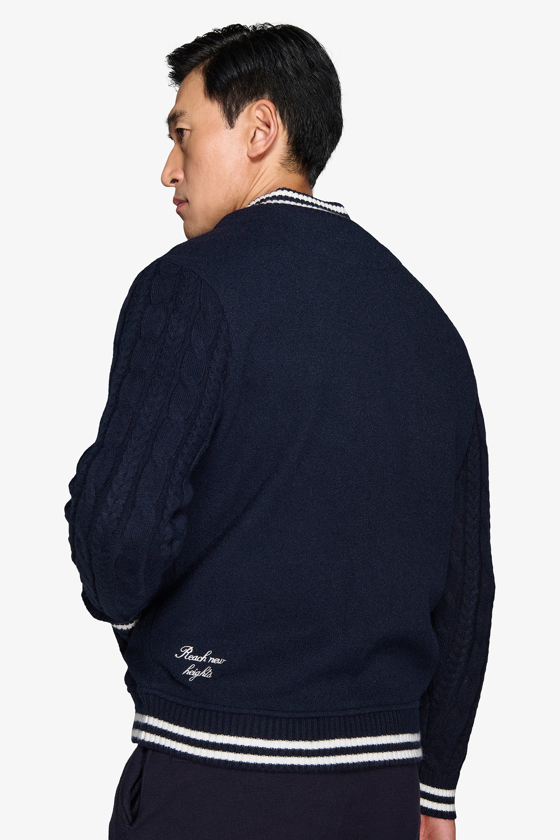 Bomber con maniche in jersey DNJ blu-Dan John