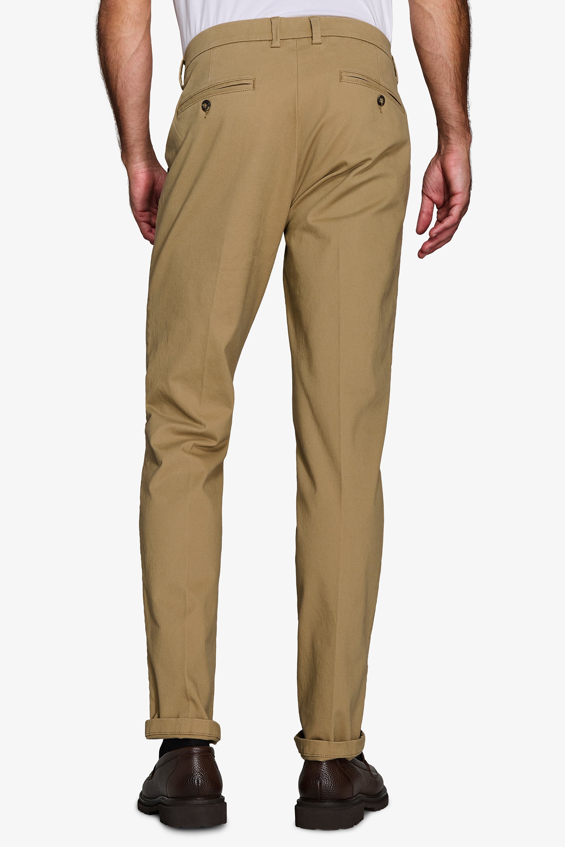 Pantaloni chino gabardina beige-Dan John