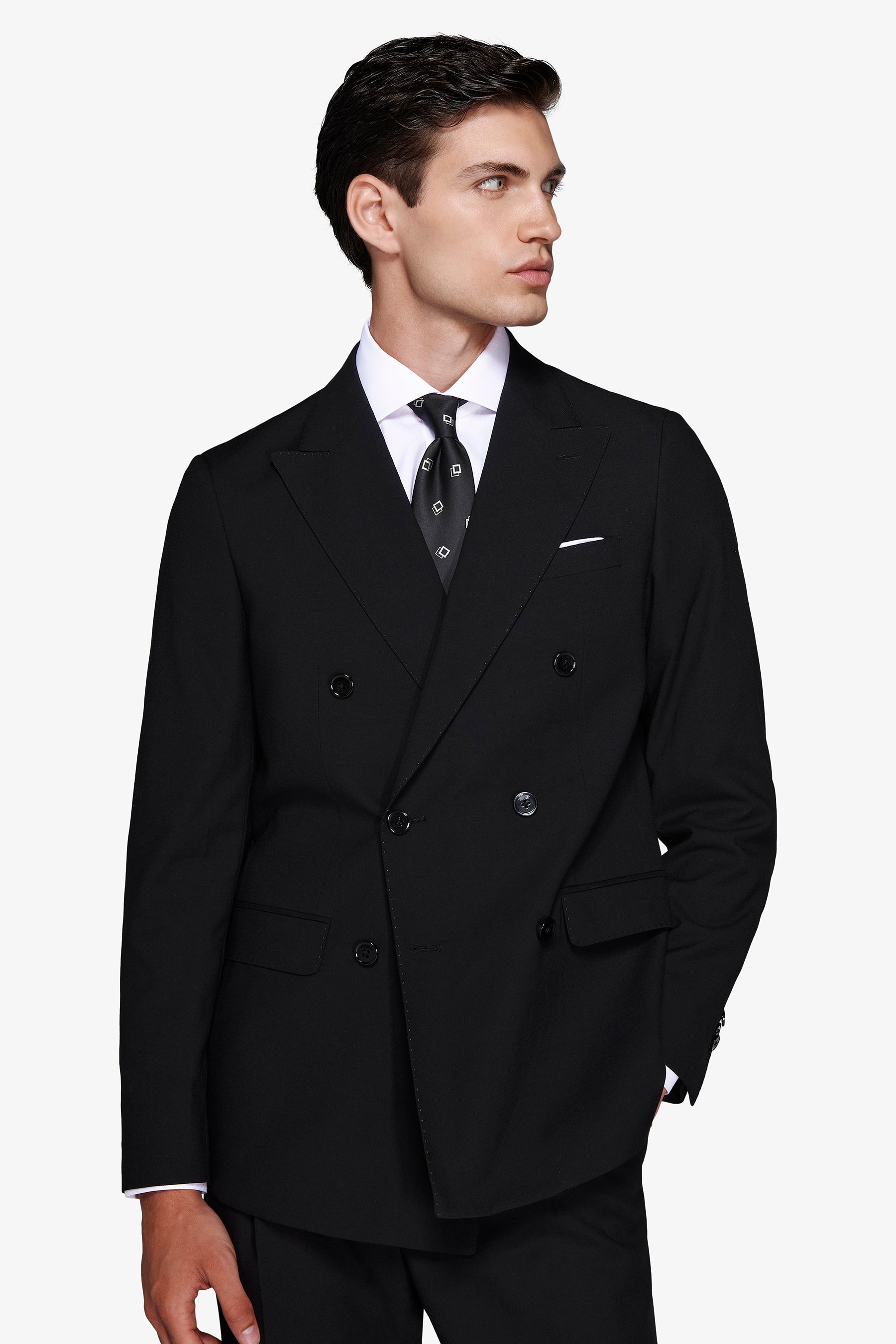 Giacca doppiopetto nera