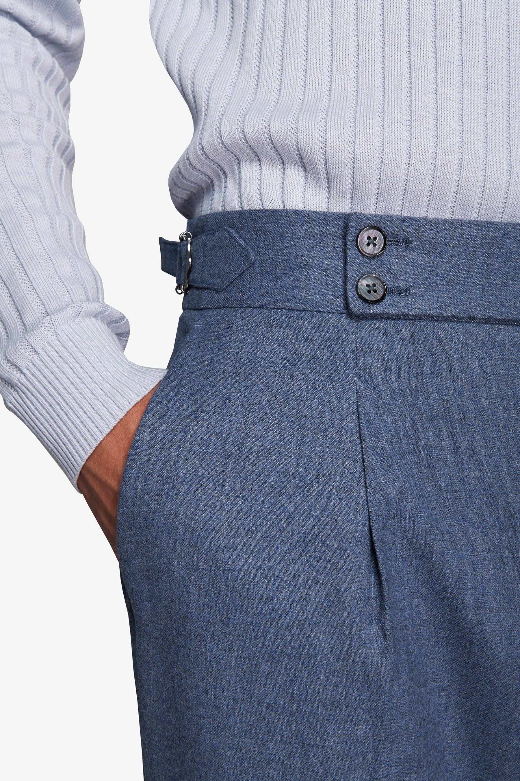 Pantaloni effetto flanella carta da zucchero-Dan John